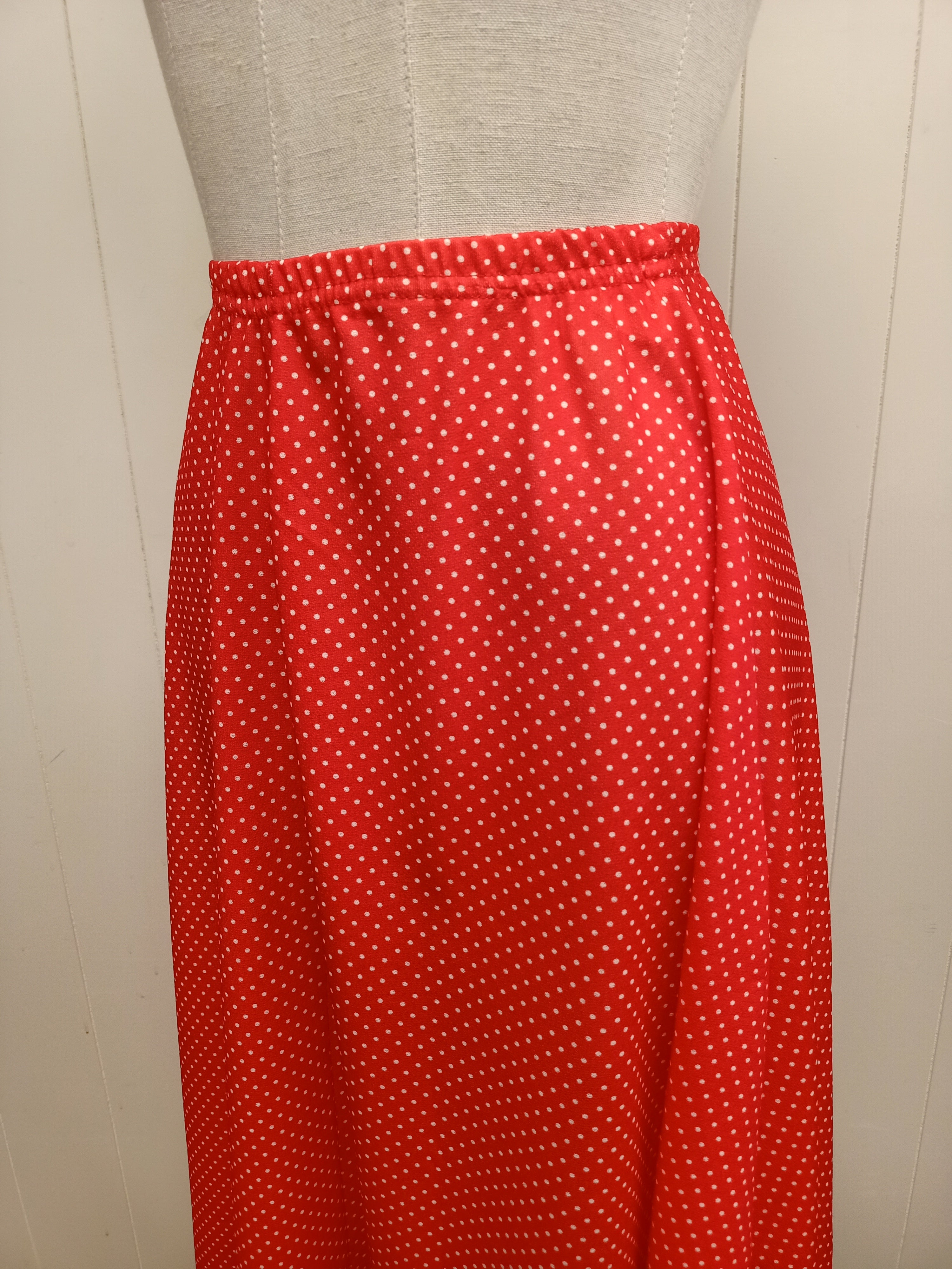 Vintage Red Polka Dot Skirt