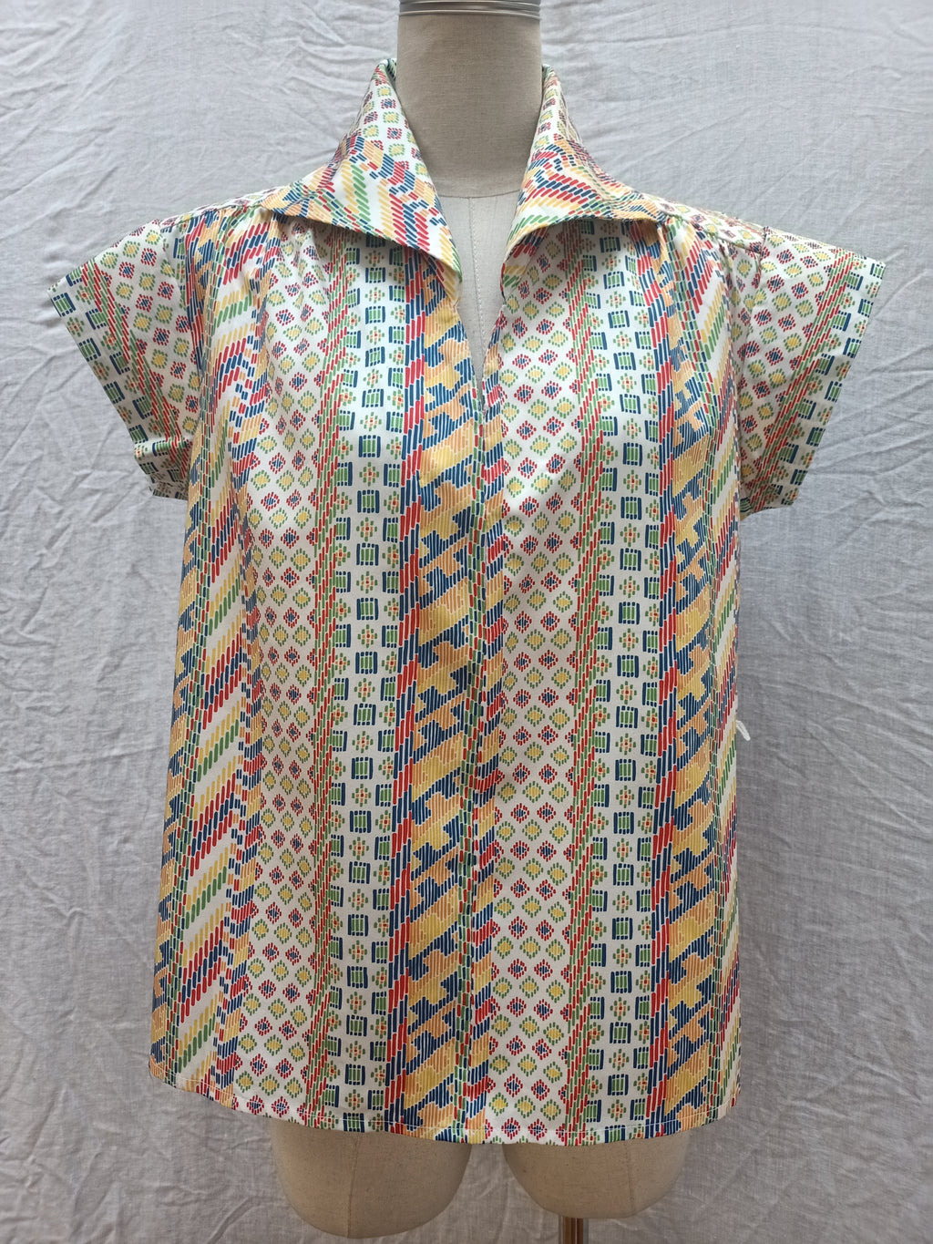 Retro Patterned Shirt