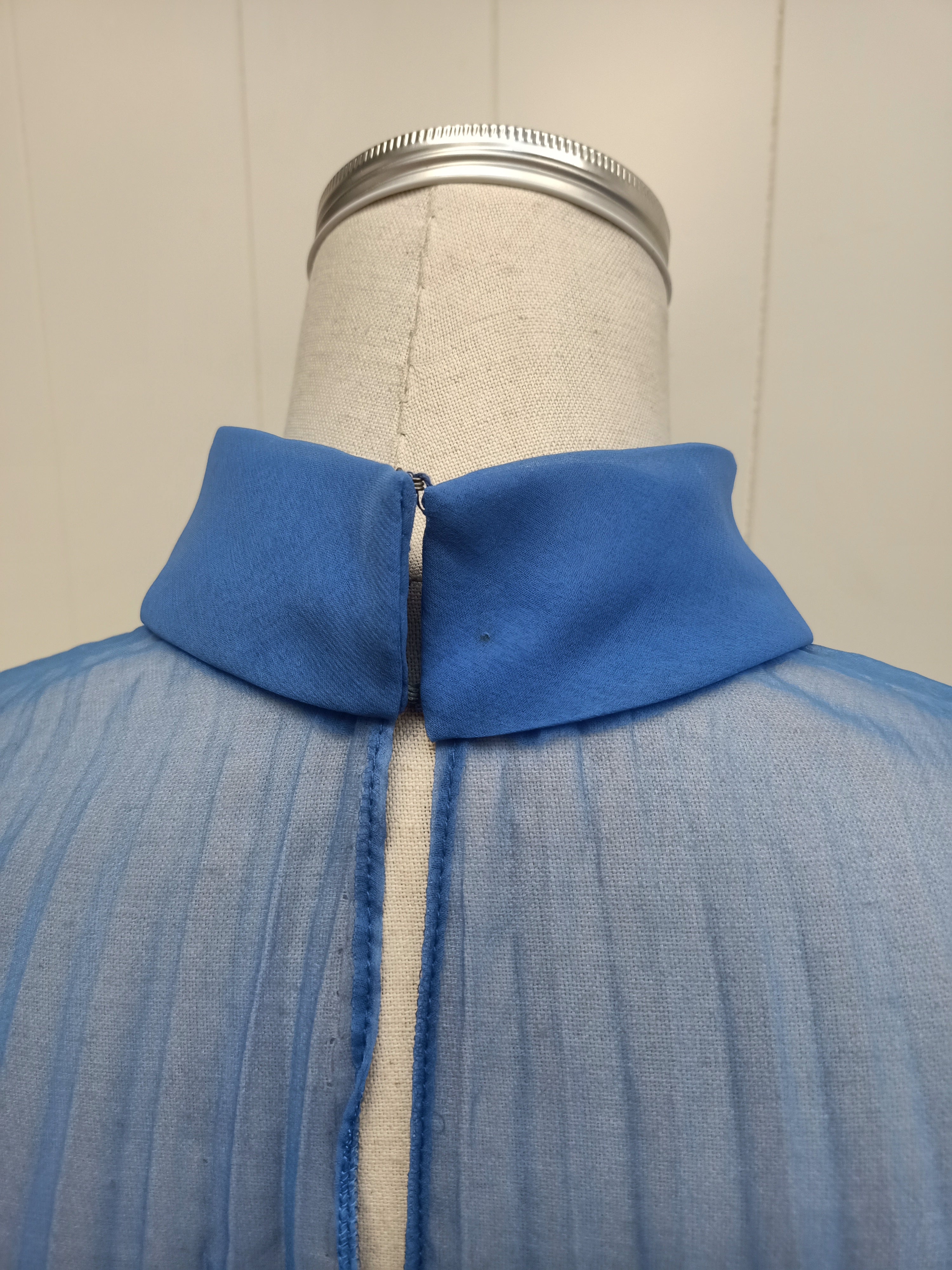 Vintage Pleated Chiffon Poncho