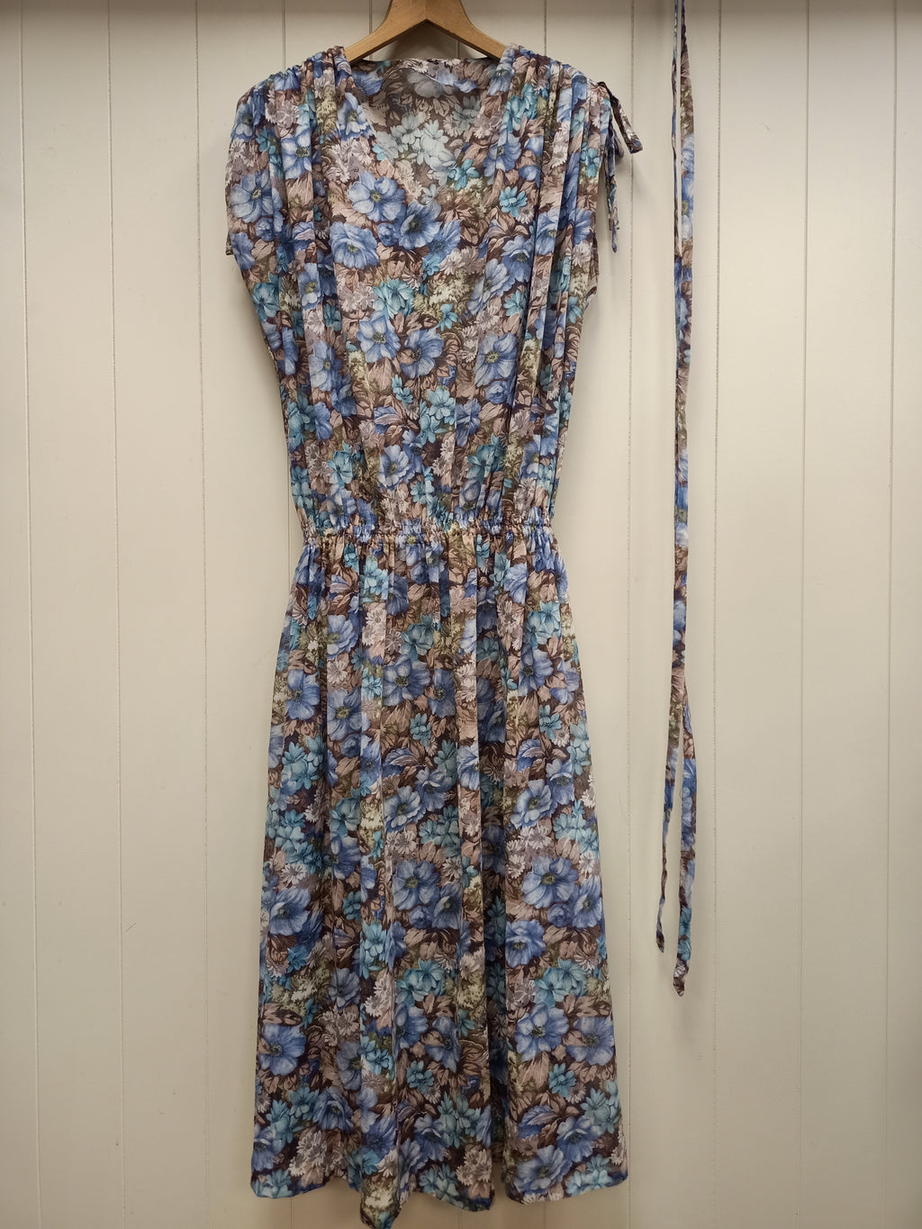 Vintage Blouson Floral Dress