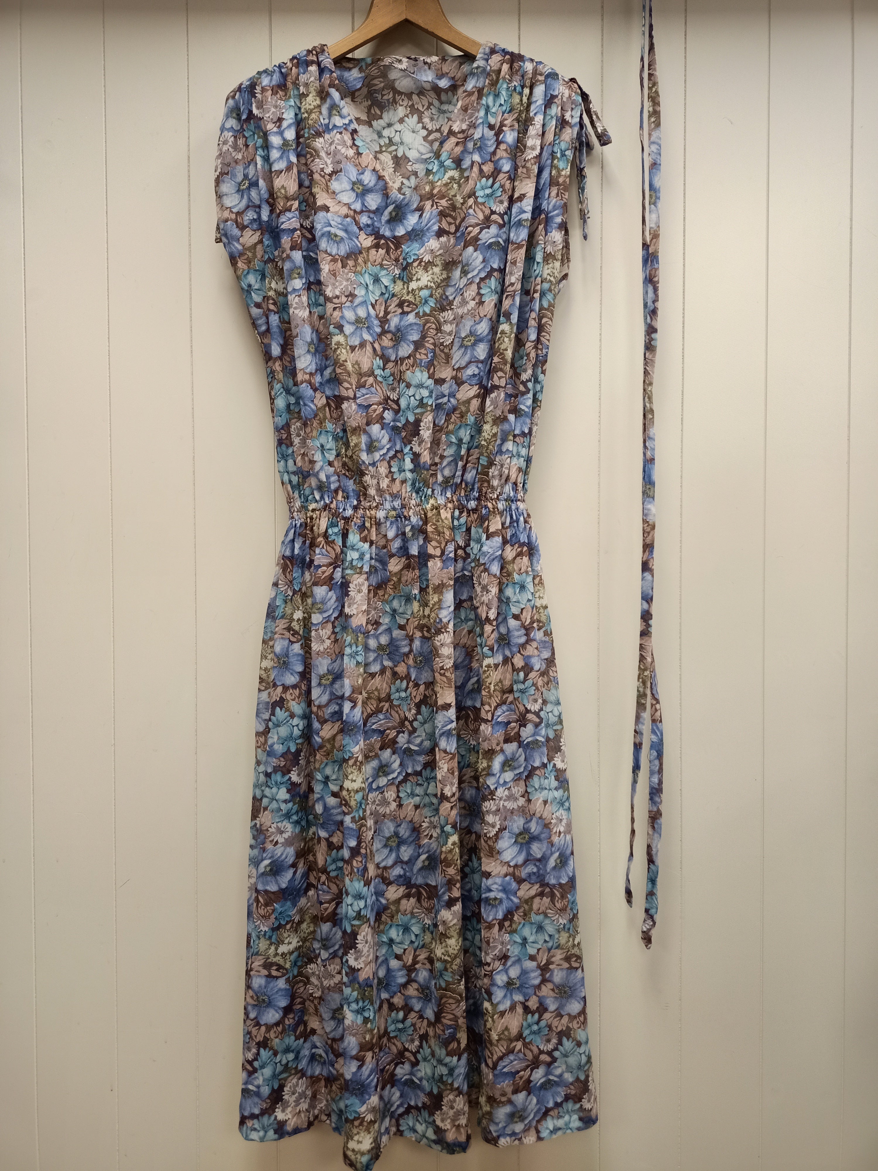 Vintage Blouson Floral Dress