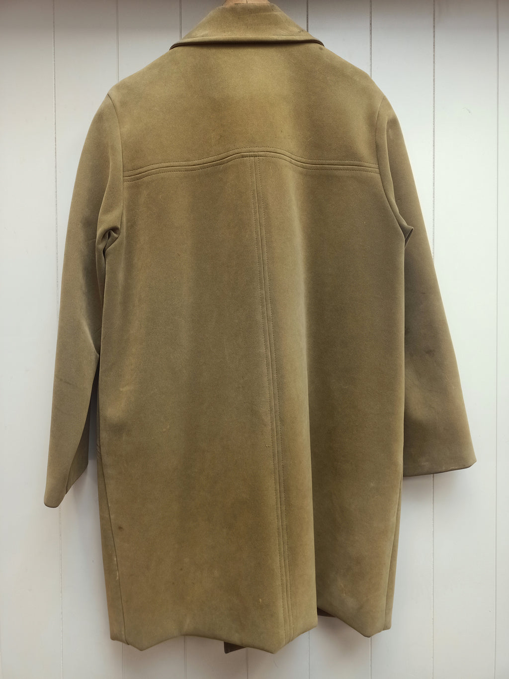 Vintage Wayfarer Green Faux Suede Coat