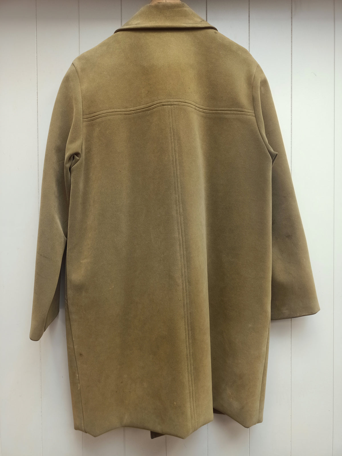 Vintage Wayfarer Green Faux Suede Coat