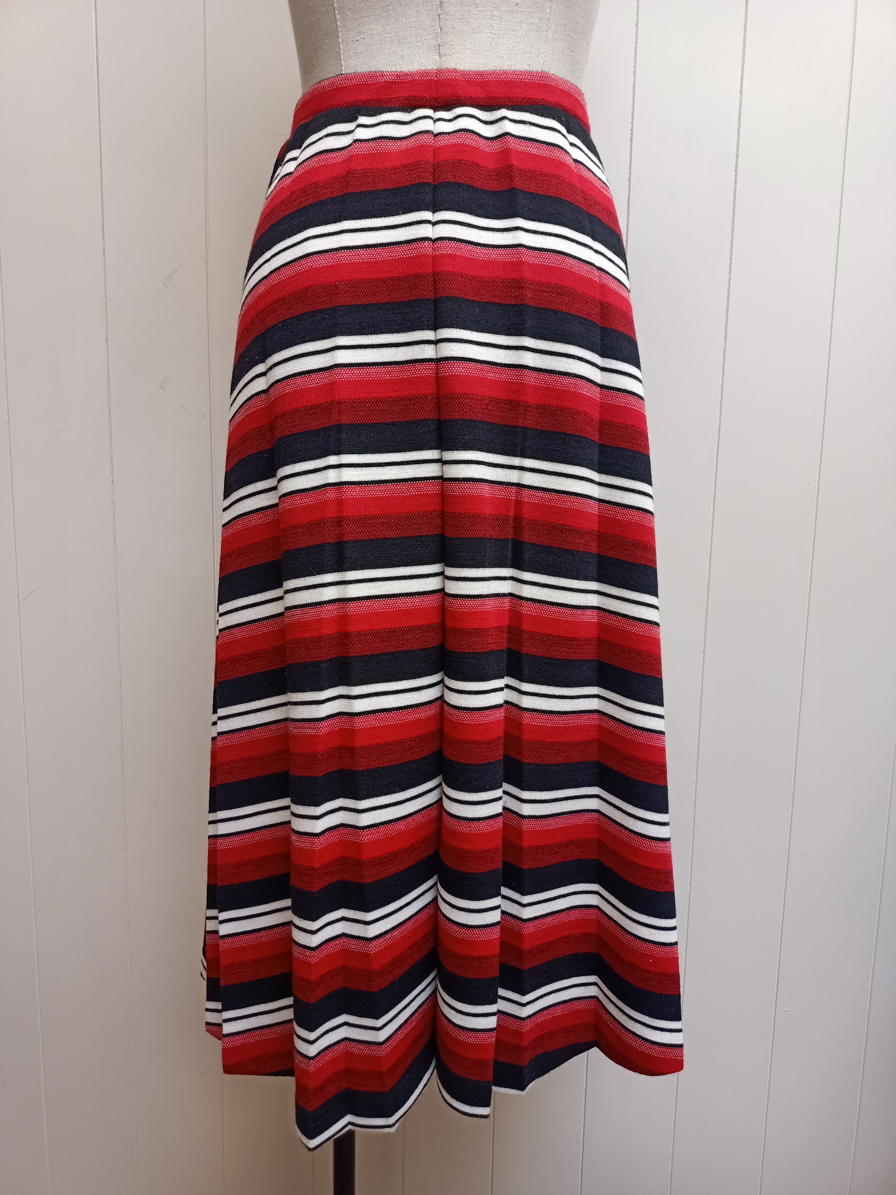 Vintage Ninon Modes Striped Skirt