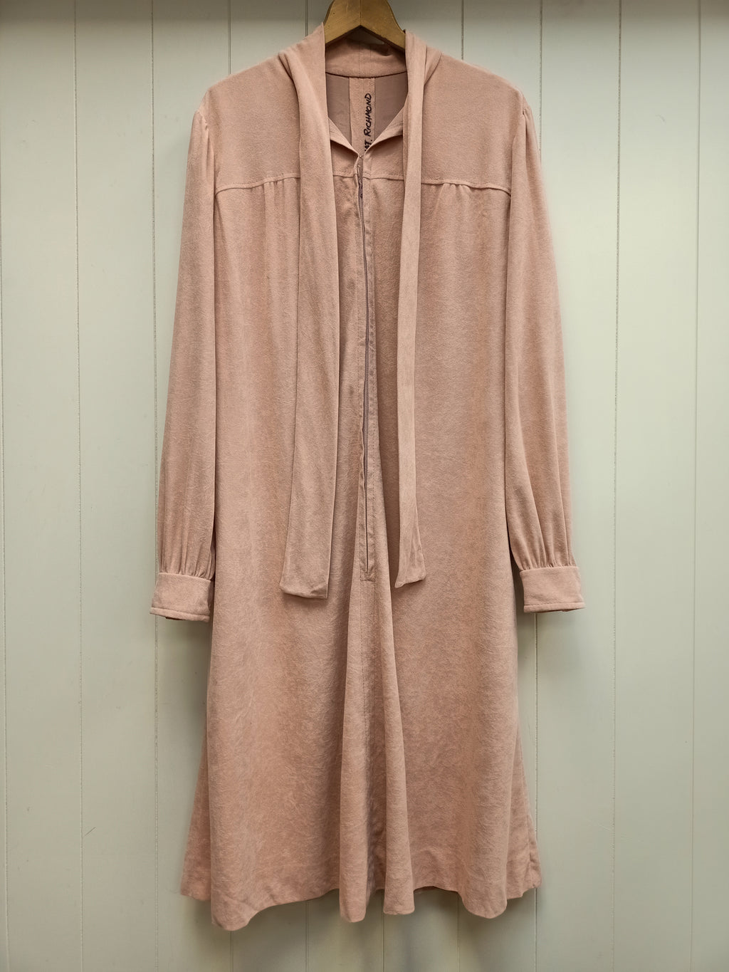 Vintage Sueded Pussycat Bow Dress