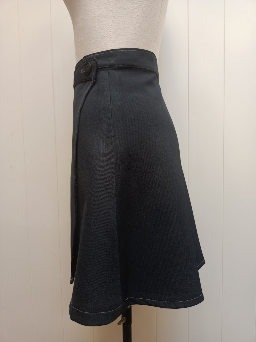 Vintage Wrap Mini Skirt