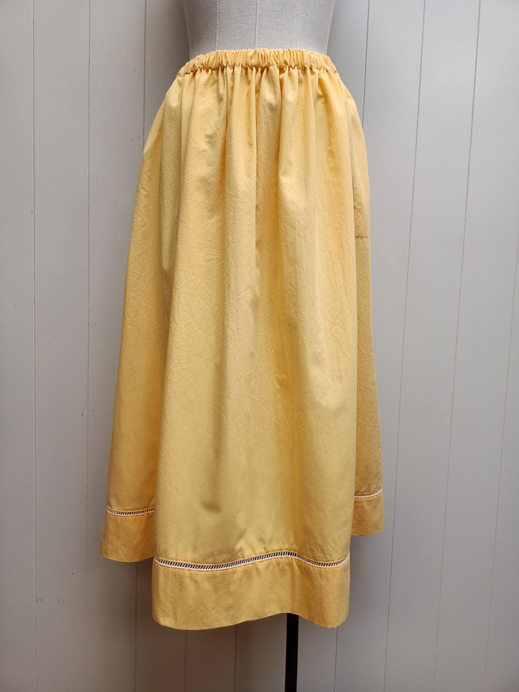 Vintage Yellow Lattice Skirt