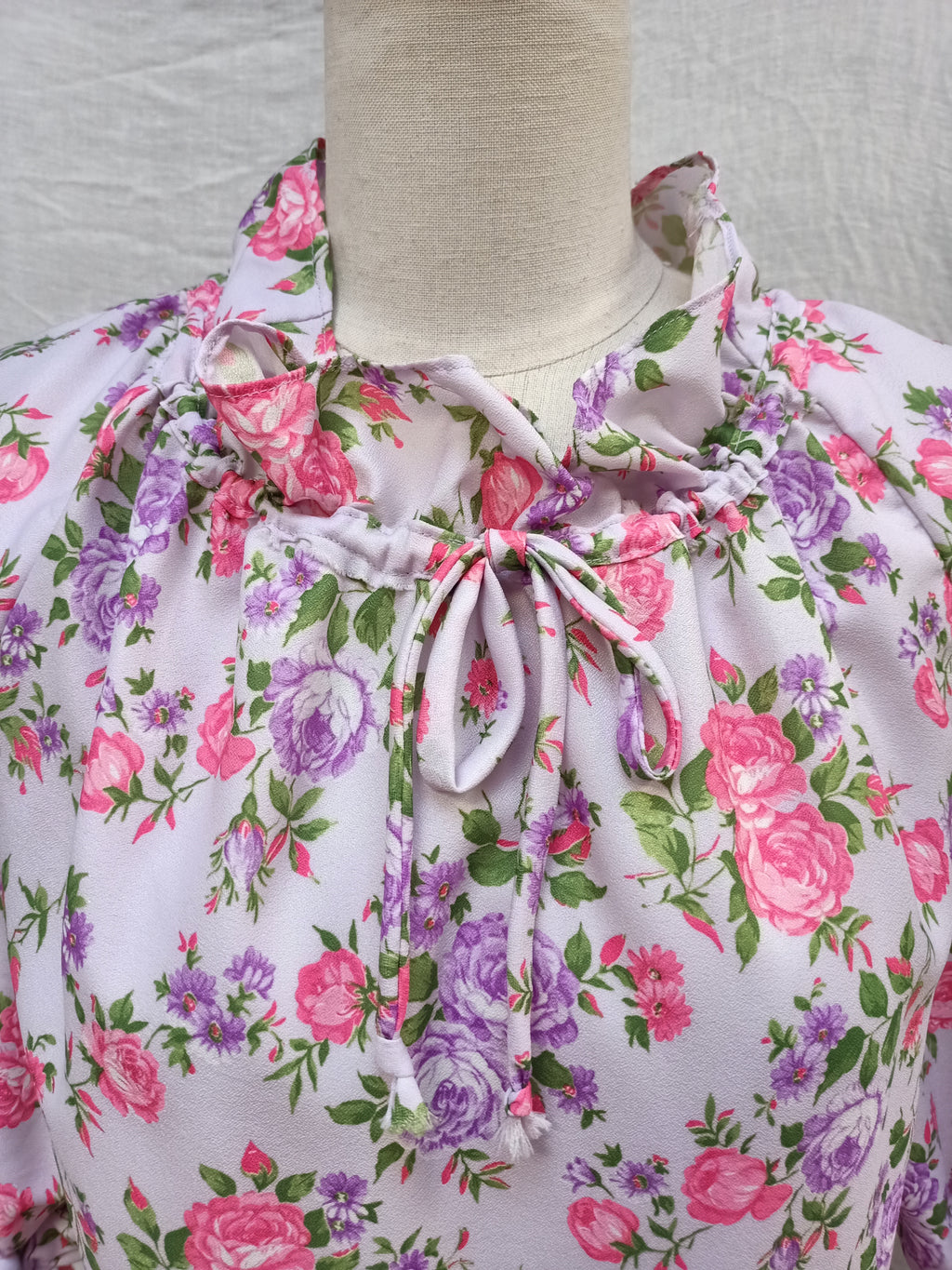 Vintage Peasant Blouse Dress