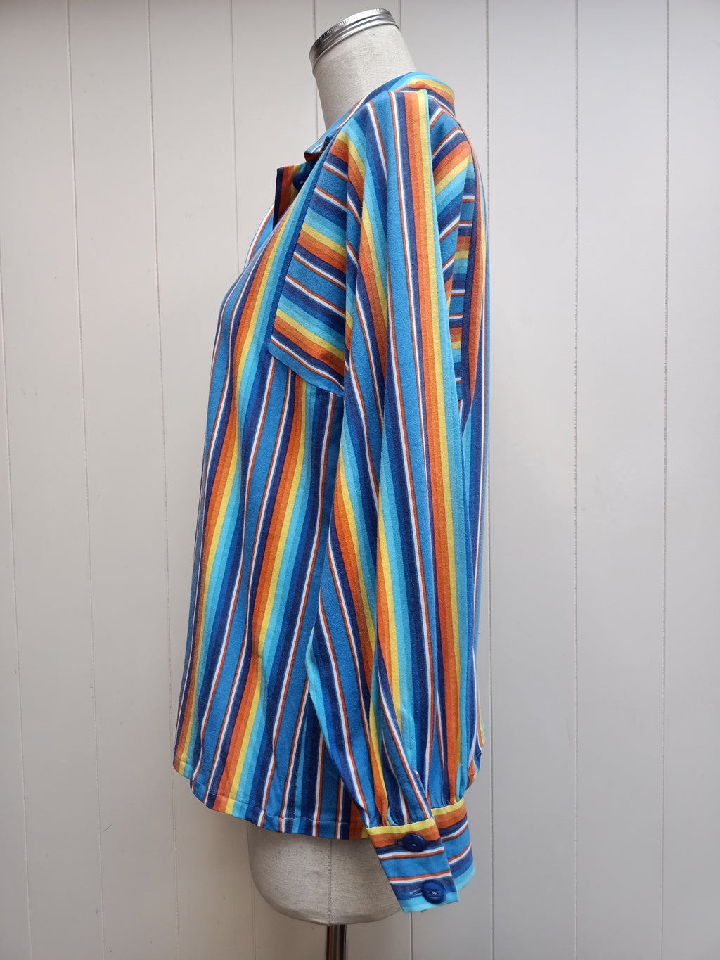 Vintage Rainbow Button Up Shirt