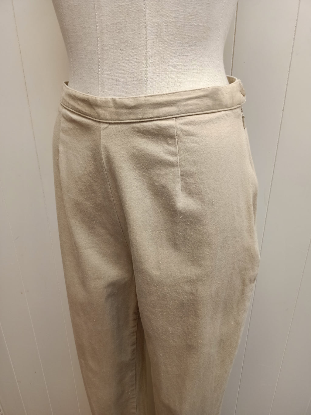 Retro Ezibuy Slub Cotton Pants