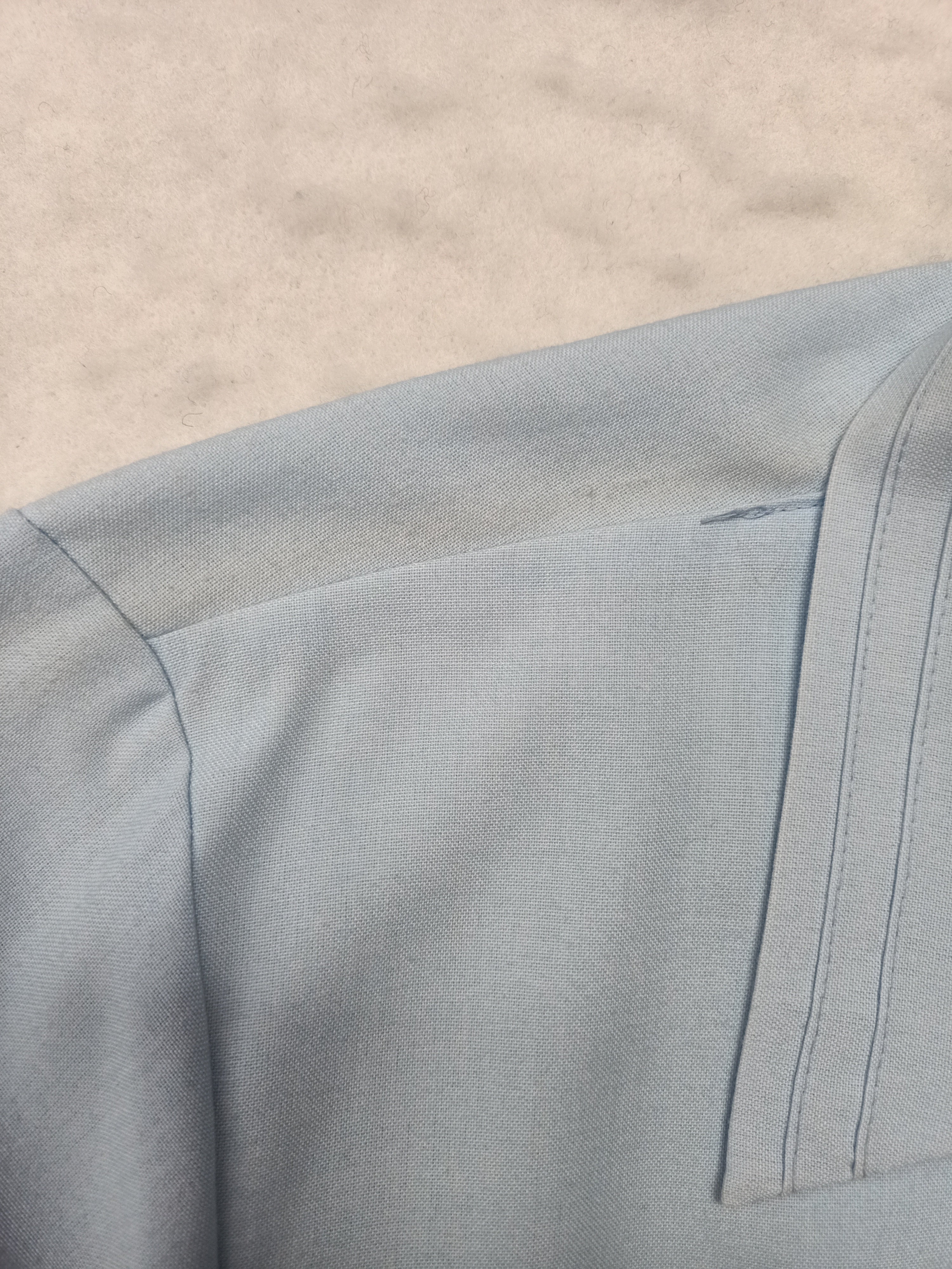 Vintage Professional & Trim Style Blue Dress