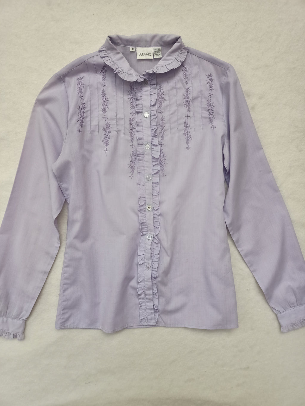 Vintage Scenario Embroidered Shirt