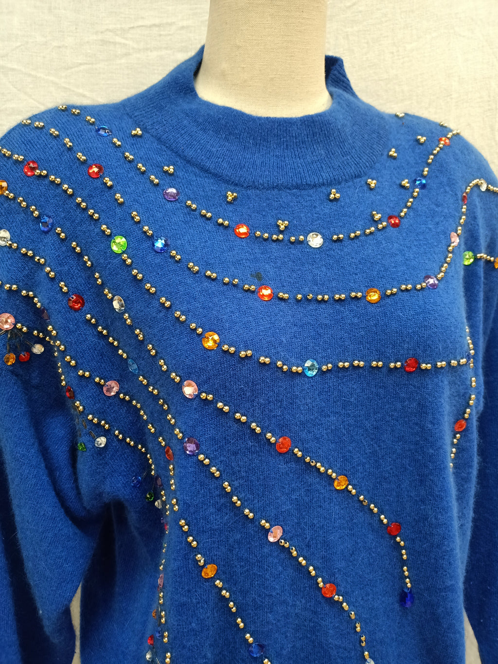 Vintage Bejeweled Sweater