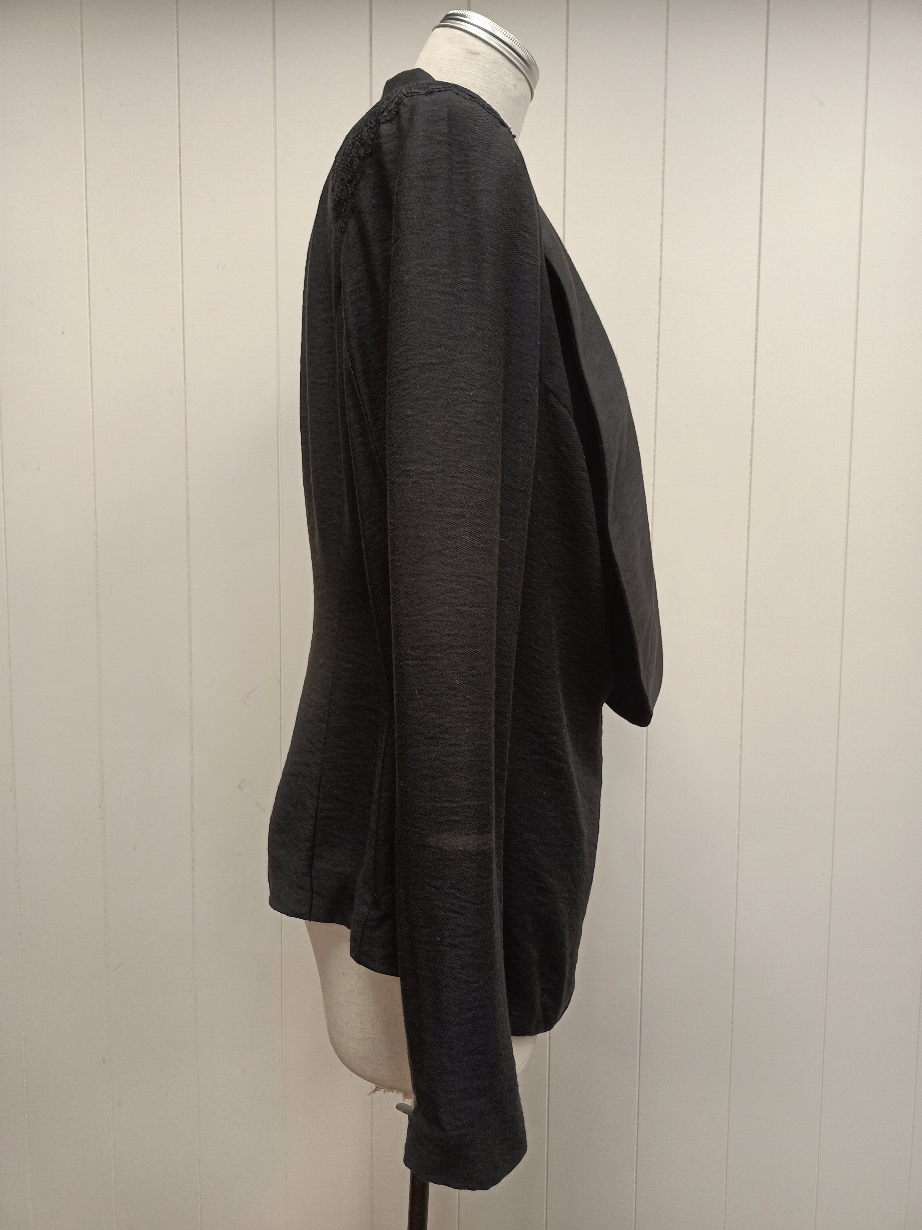 Annah Stretton Black Asymmetrical Blazer