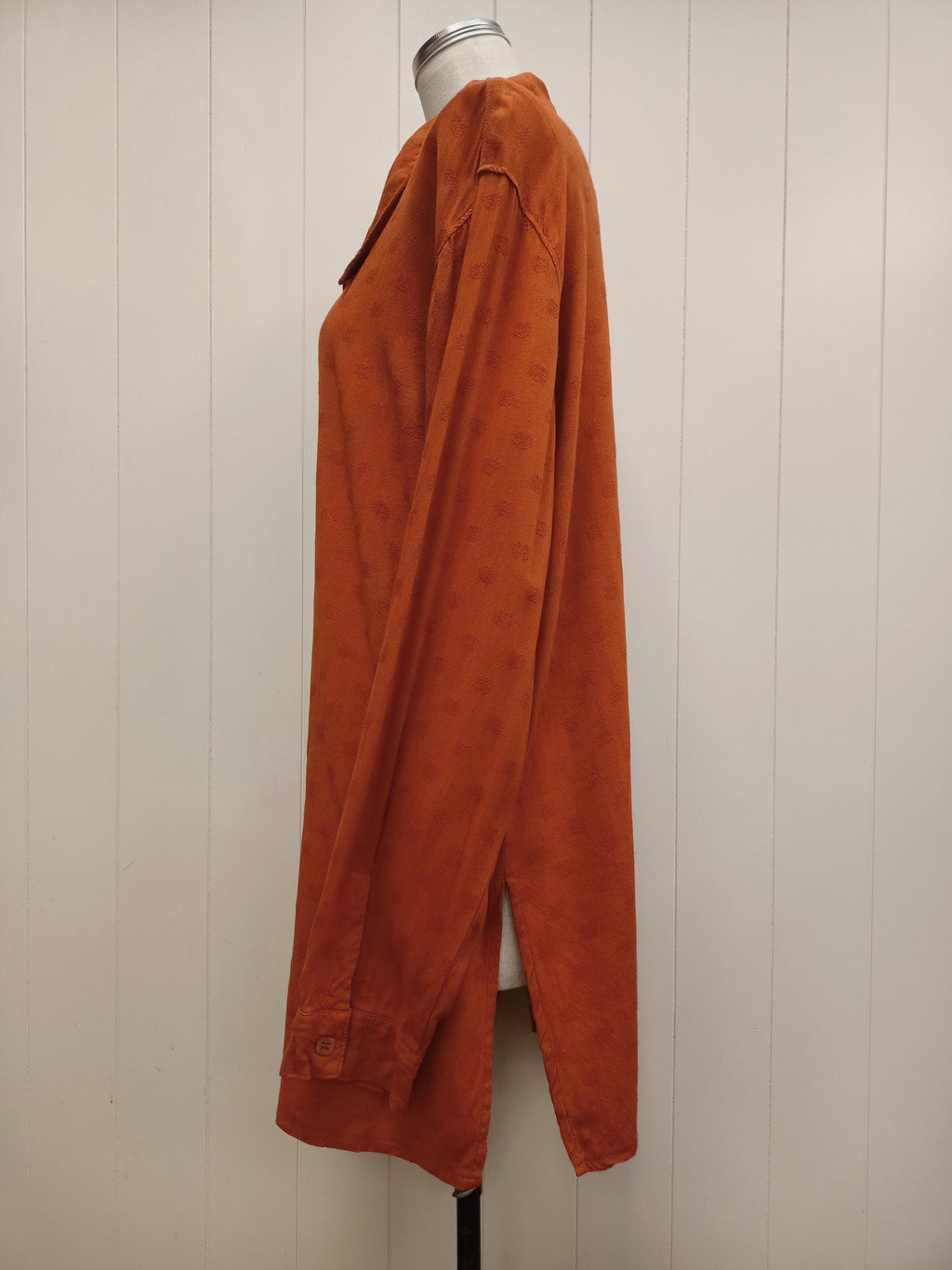 Vintage Orange Button Up Shirt