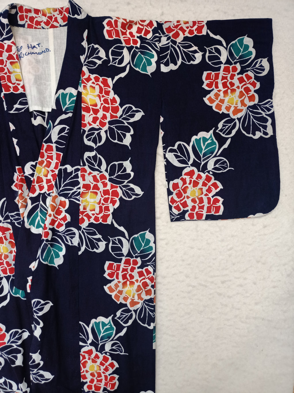 Vintage Navy Floral Kimono