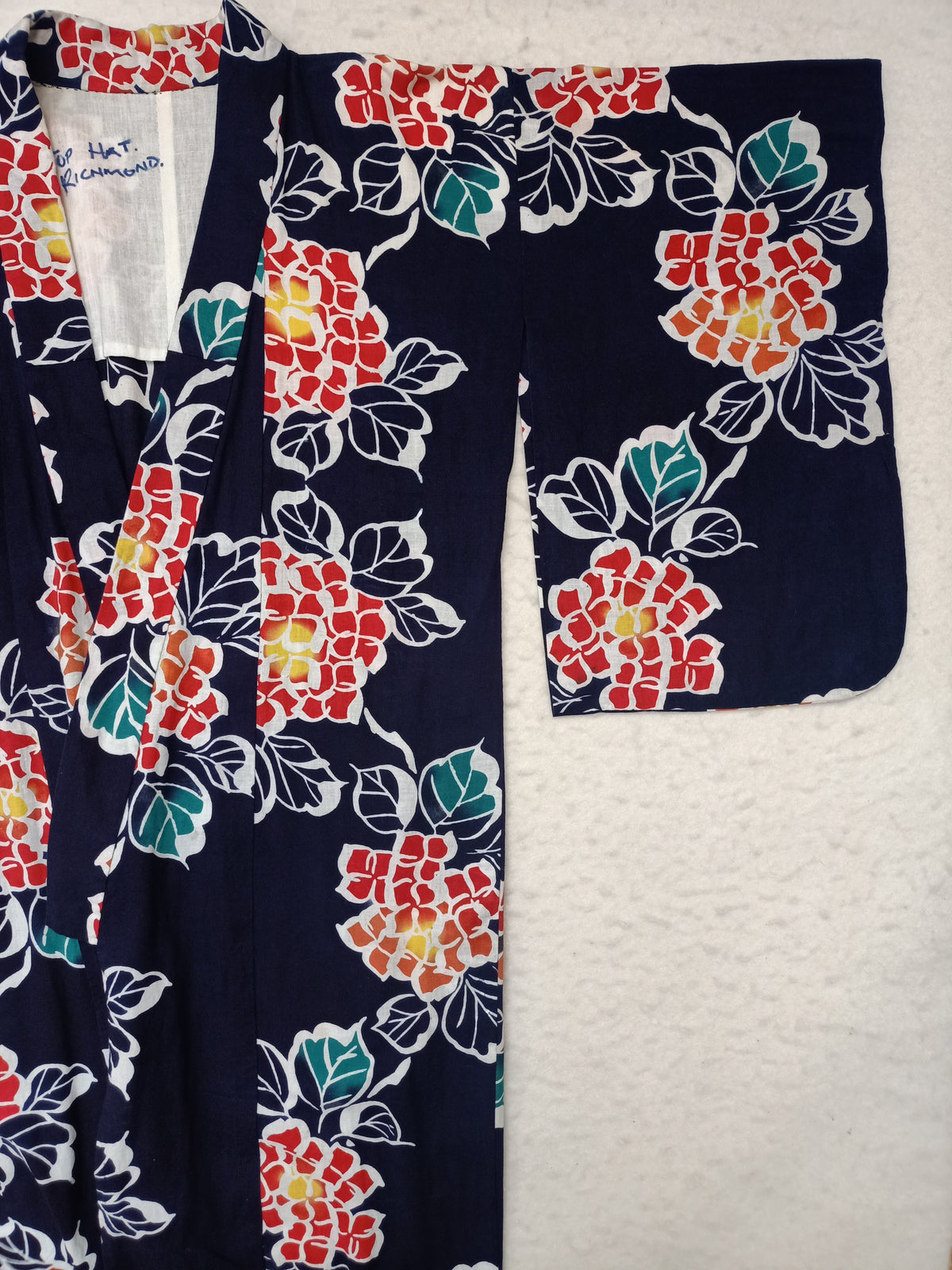 Vintage Navy Floral Kimono