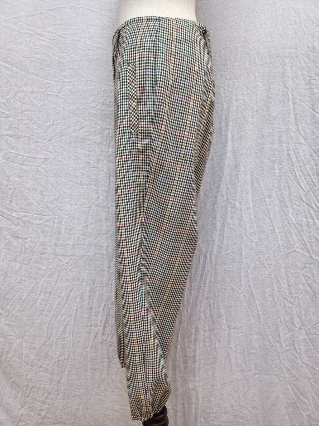 Vintage Hounstooth Plaid Pants