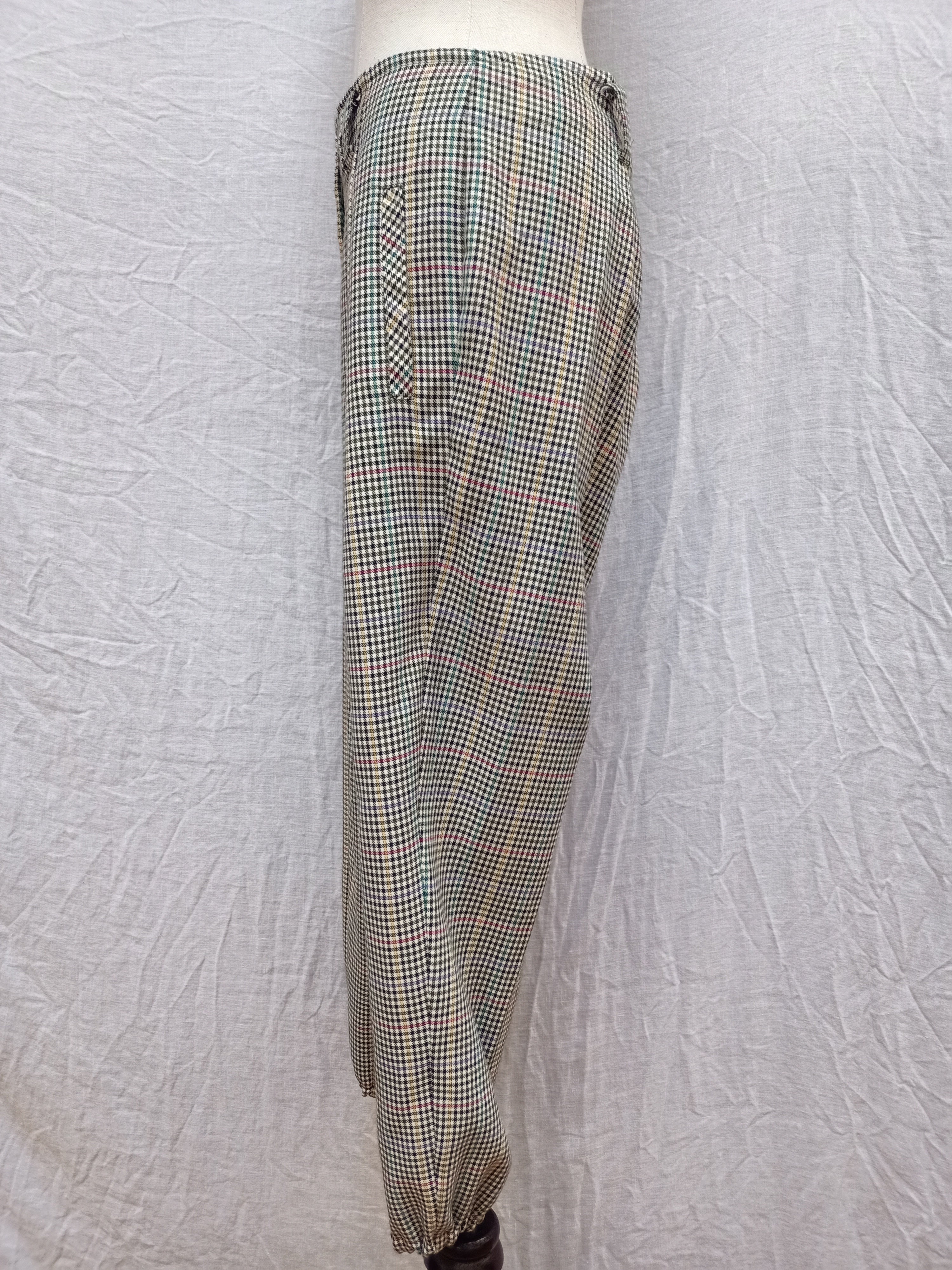 Vintage Hounstooth Plaid Pants