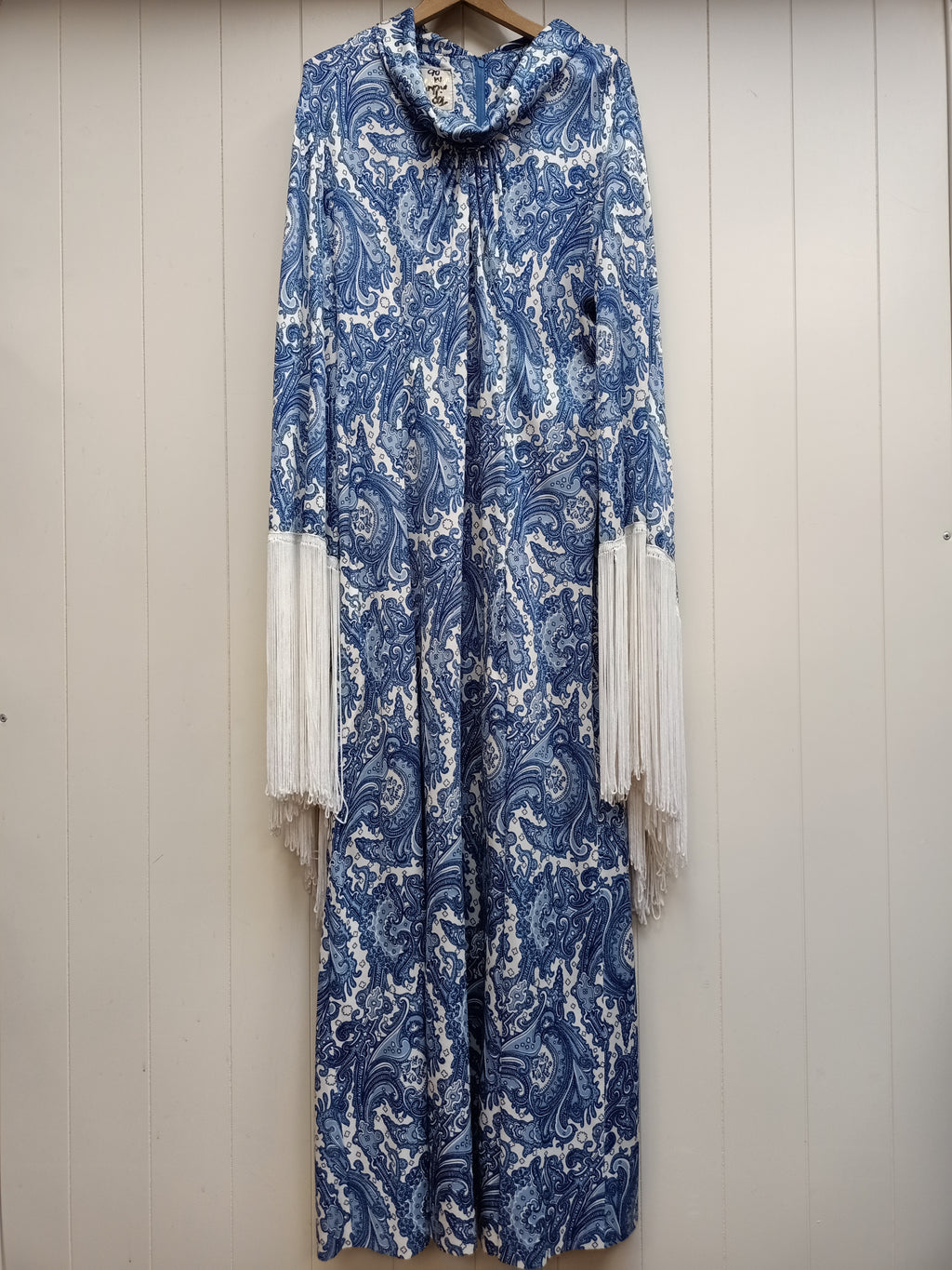 Vintage Gainsborough Paisley Fringe Maxi Dress