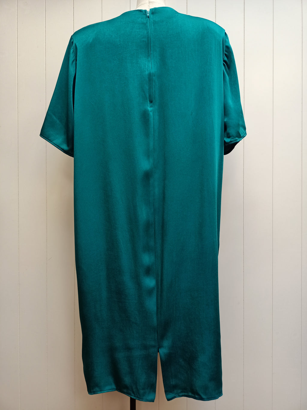 Vintage Teal Draped Dress