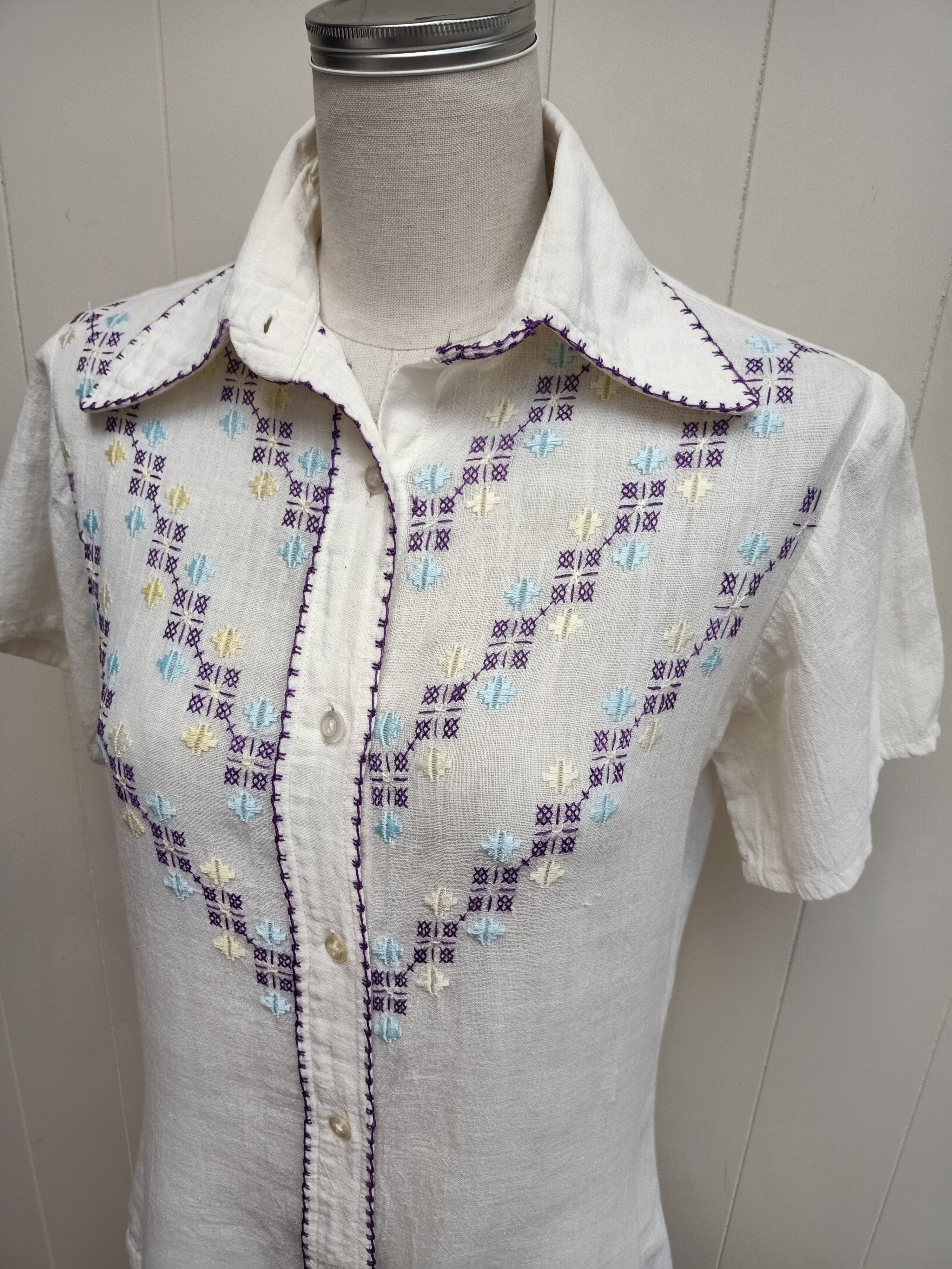 Vintage Cross Stitch Shirt
