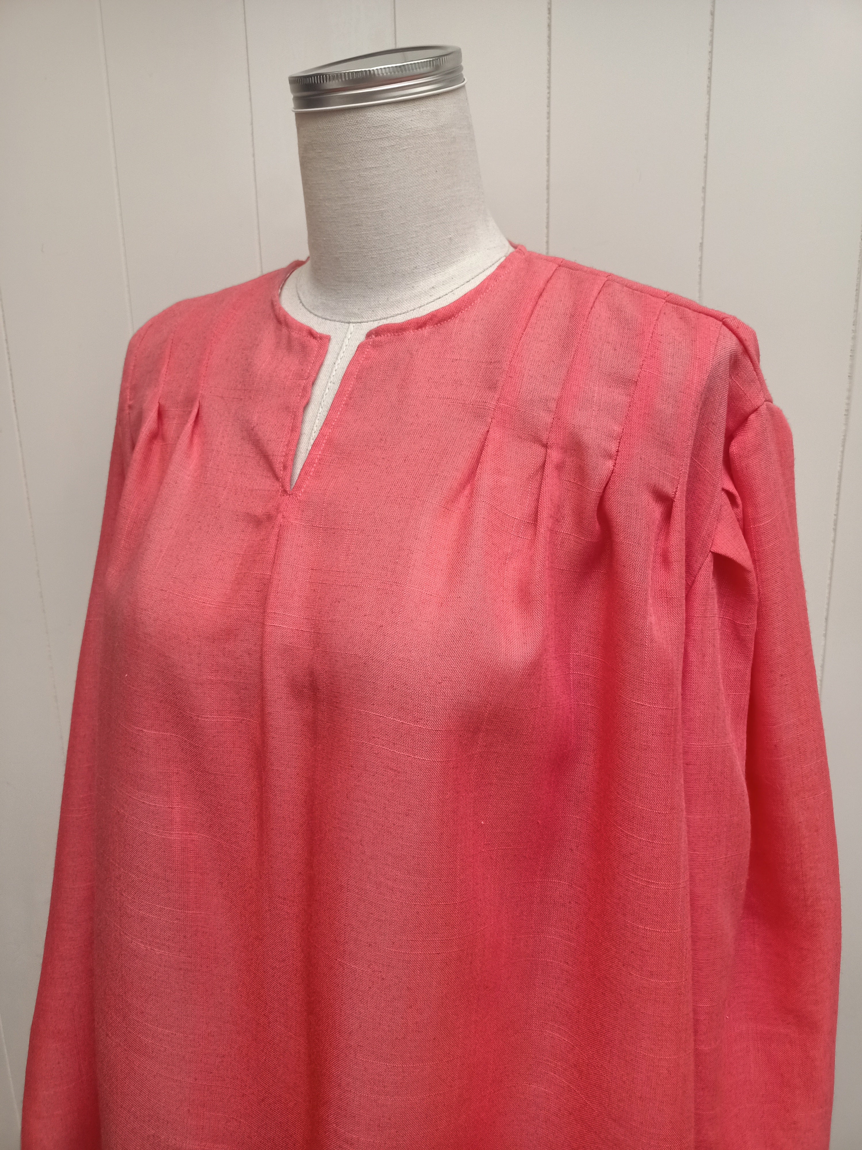 Vintage Coral Muslin Shirt