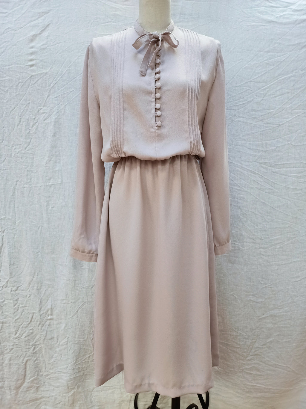 Vintage Grey Beige Dress