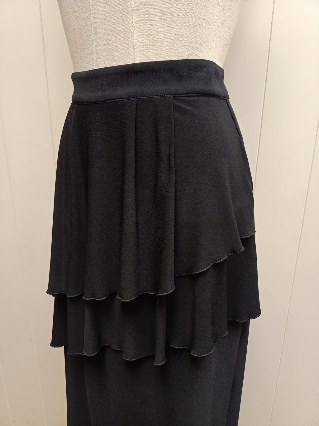 Vintage Rubi Michel Ruffle Pencil Skirt