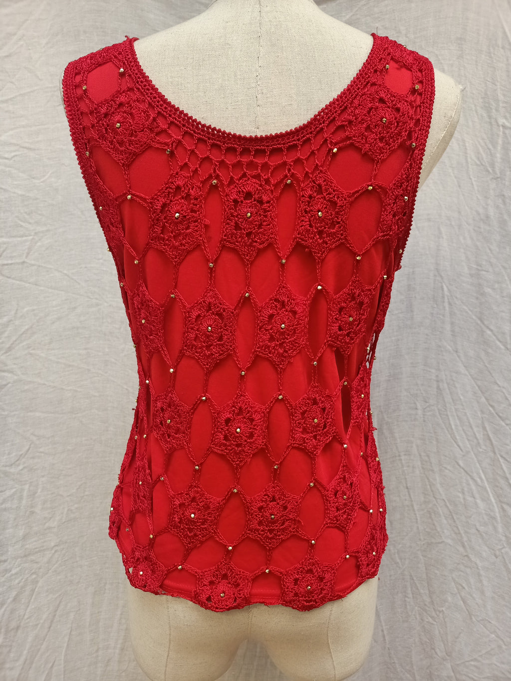 Beaded Crochet Shirt