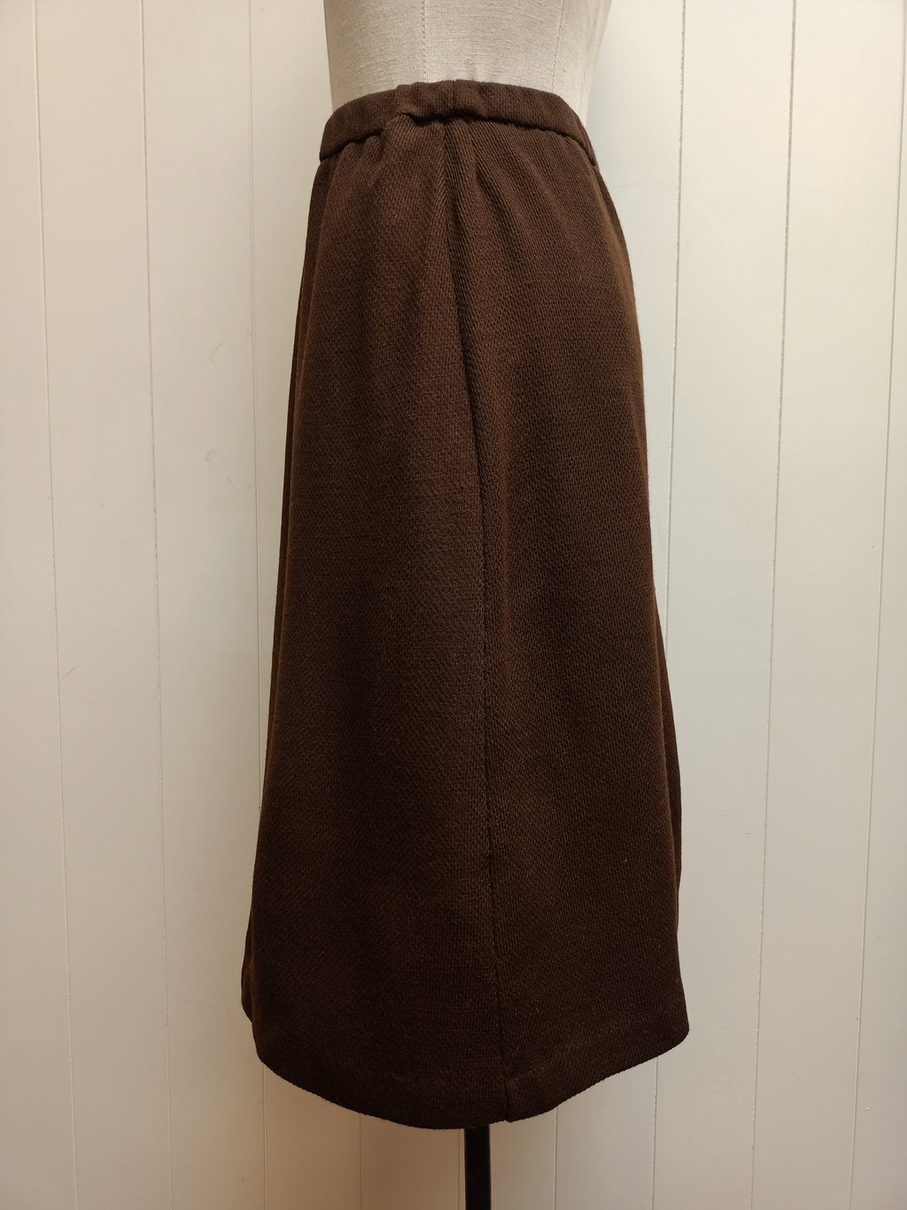 Vintage St Michael Brown Knit Skirt