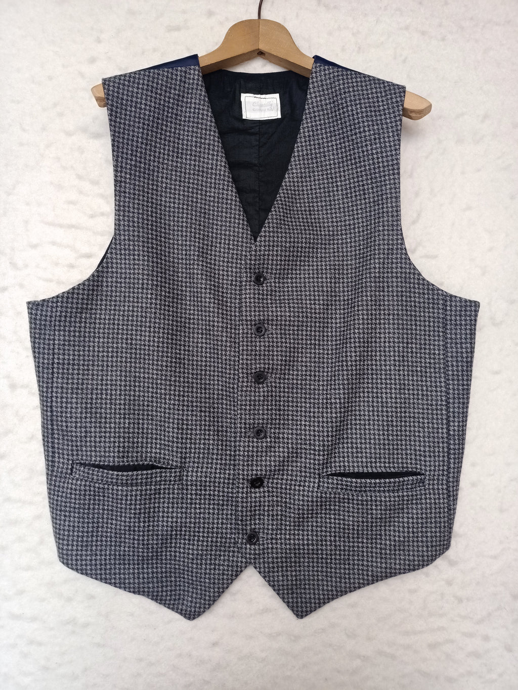 Vintage Mens Chantilly Herringbone Waistcoat