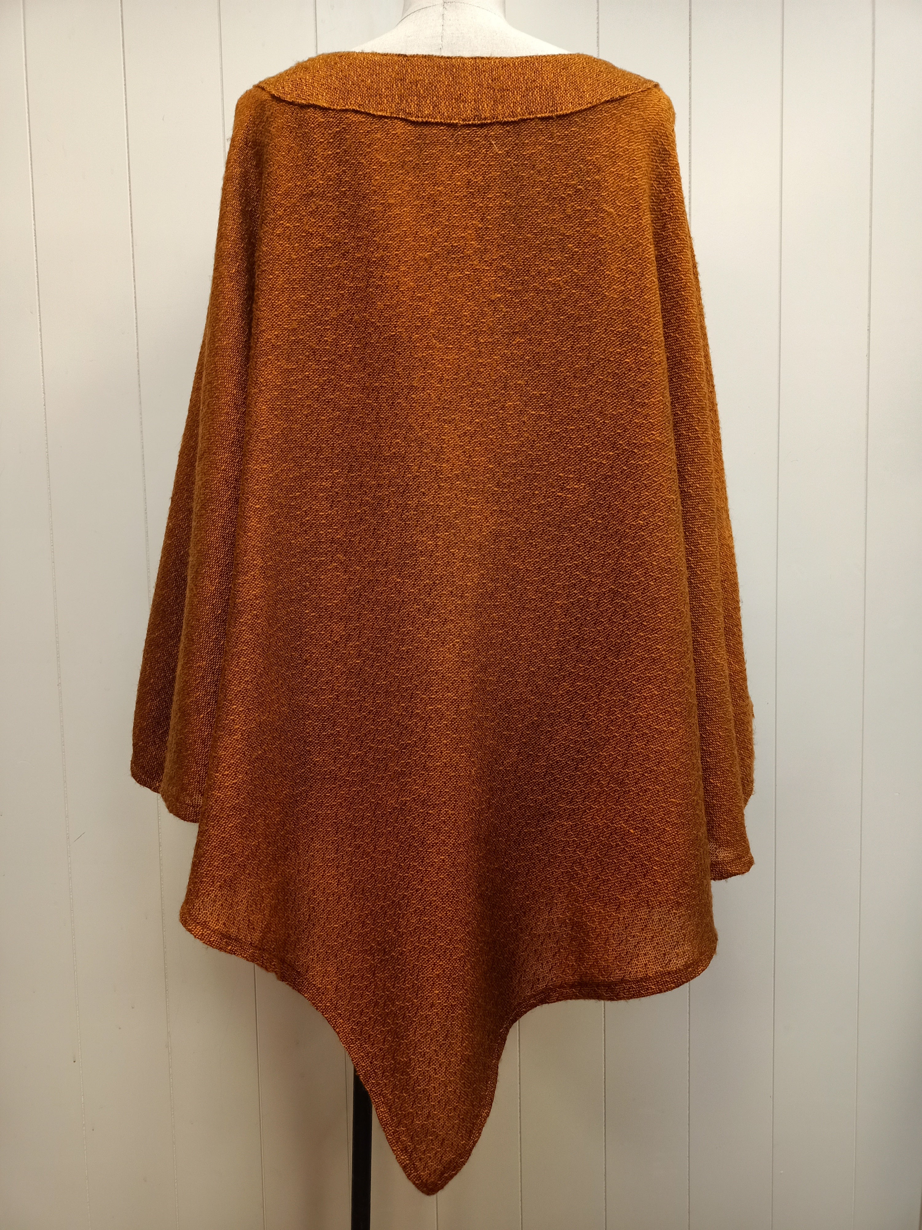Vintage Orange Poncho