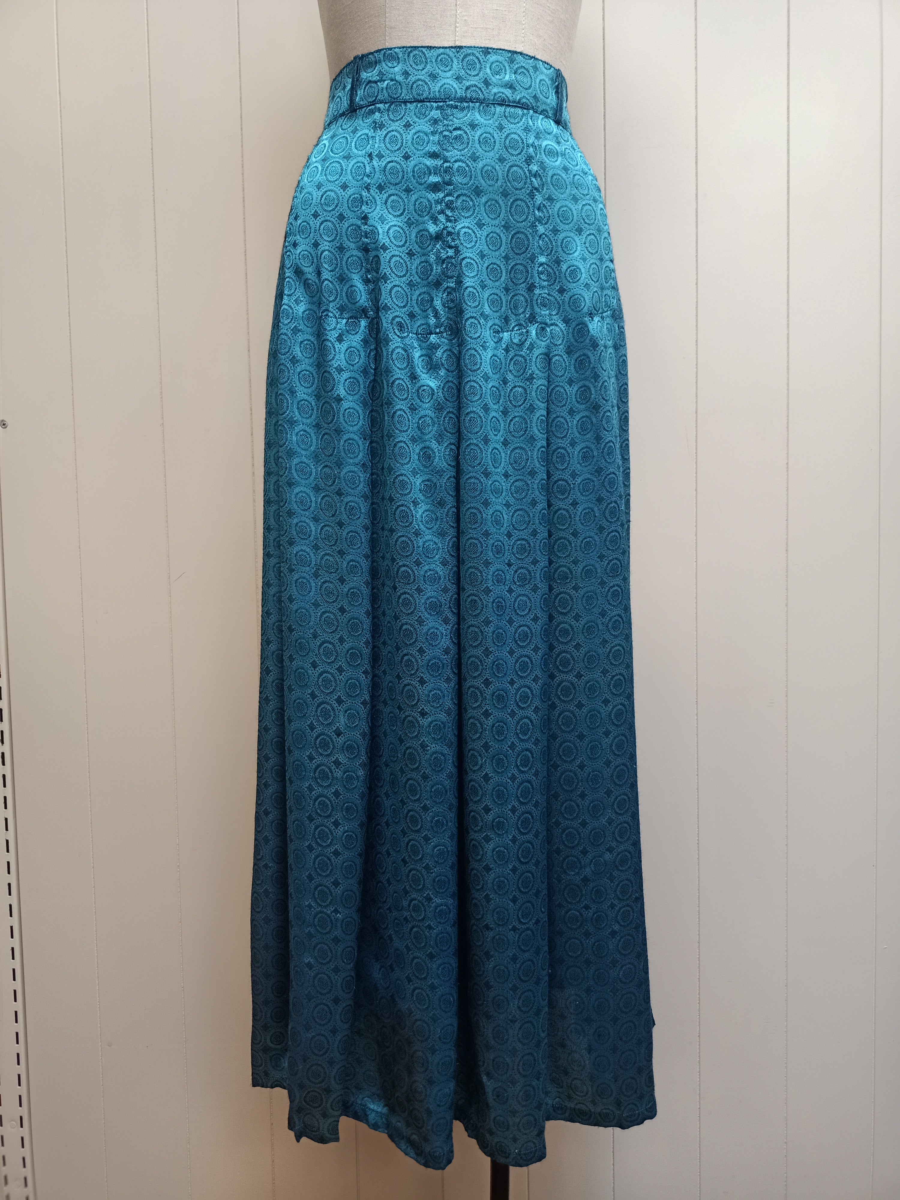 Vintage Medallion Rayon Skirt