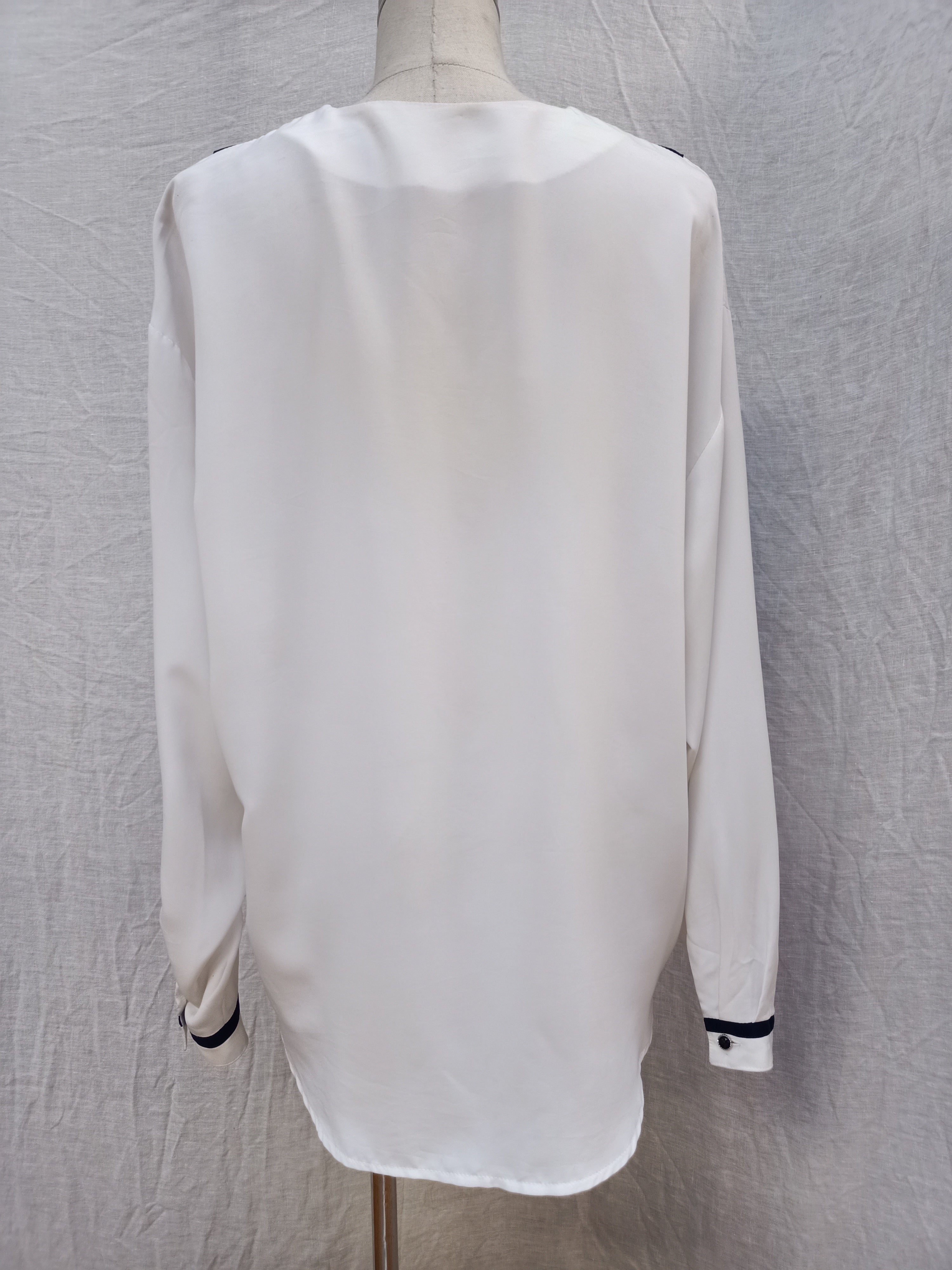 Vintage Navy and White Shirt