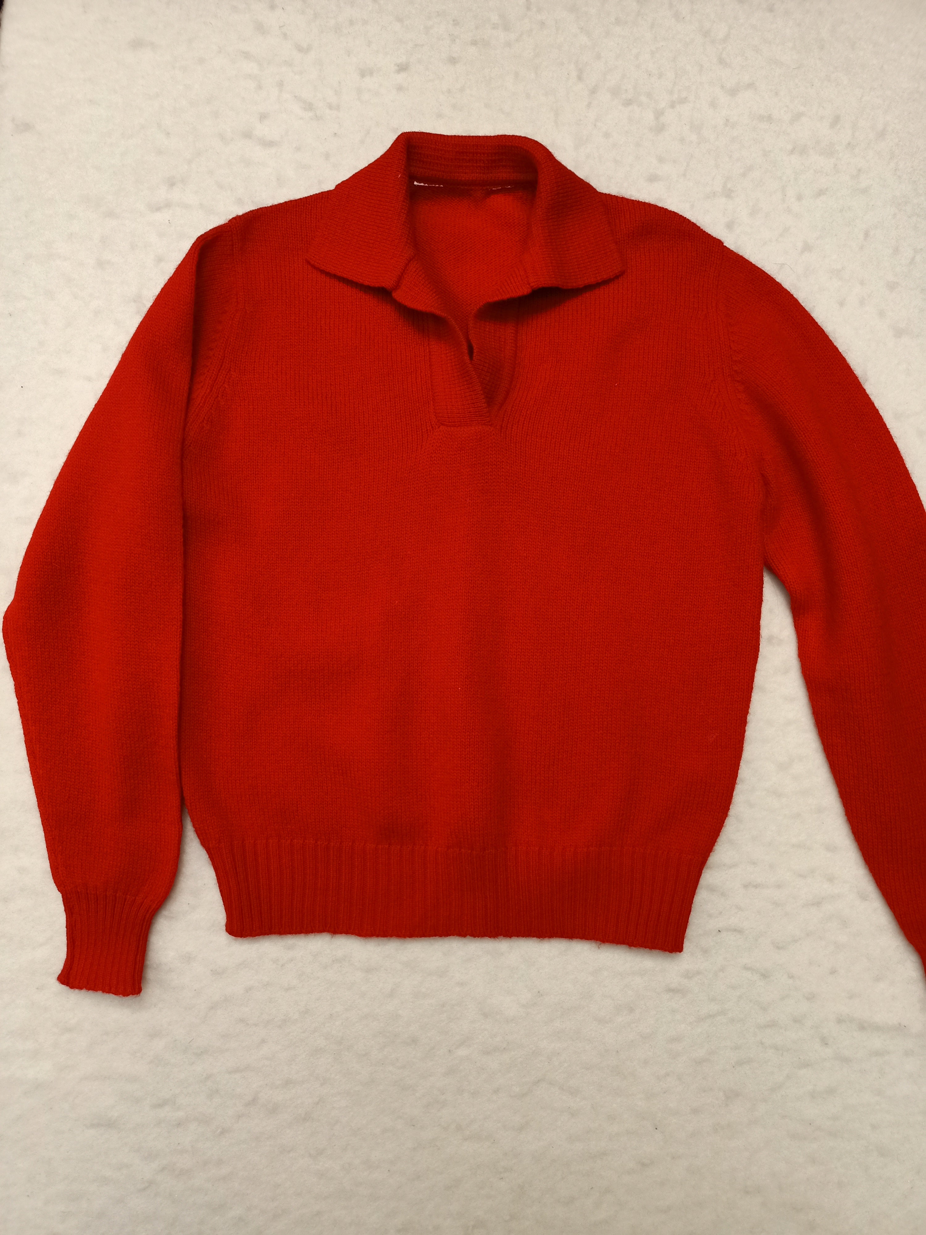 Vintage Red Knit Sweater
