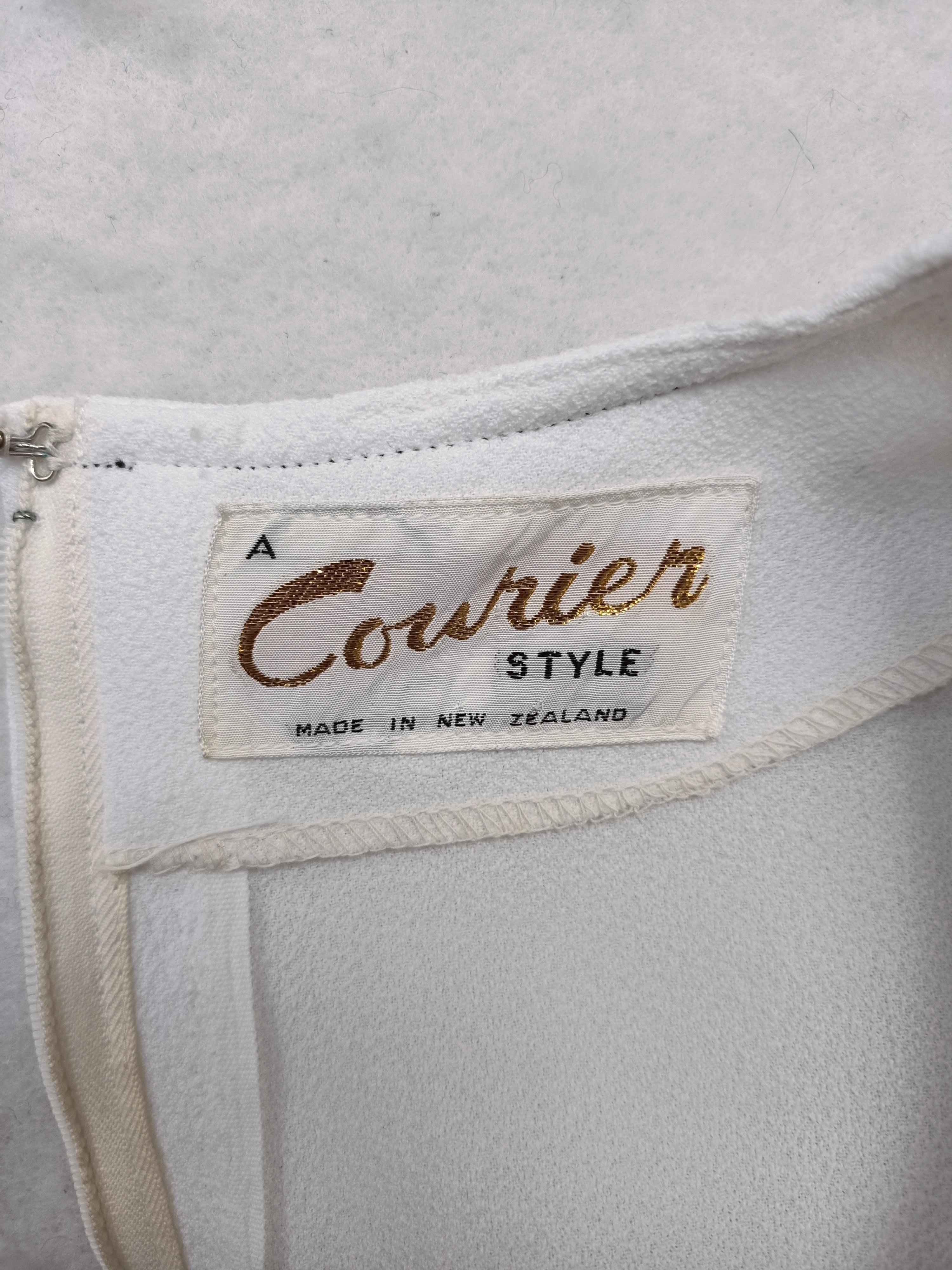 Vintage A Courier Style Shift Mini Dress