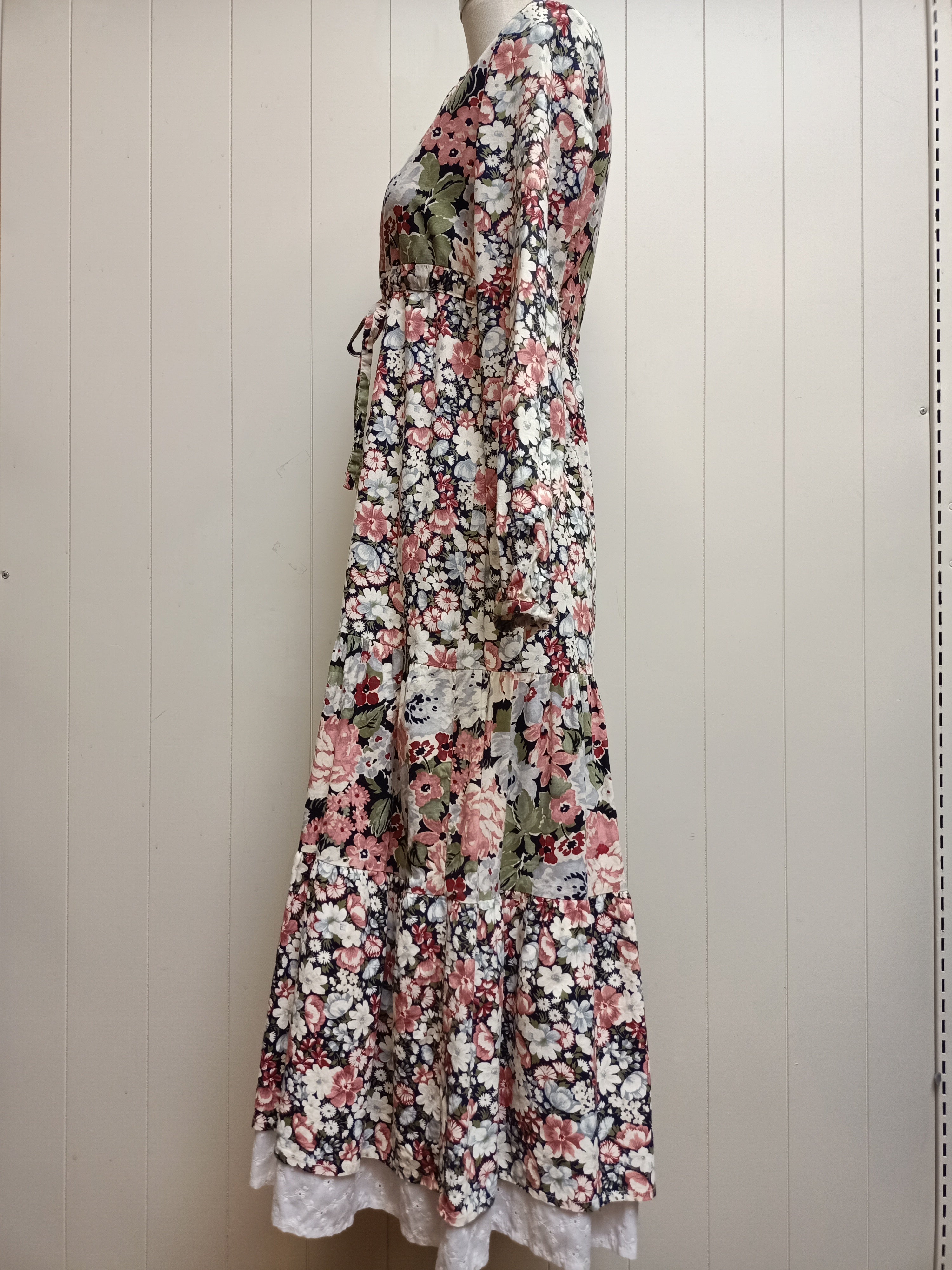 Vintage Double Floral Dress