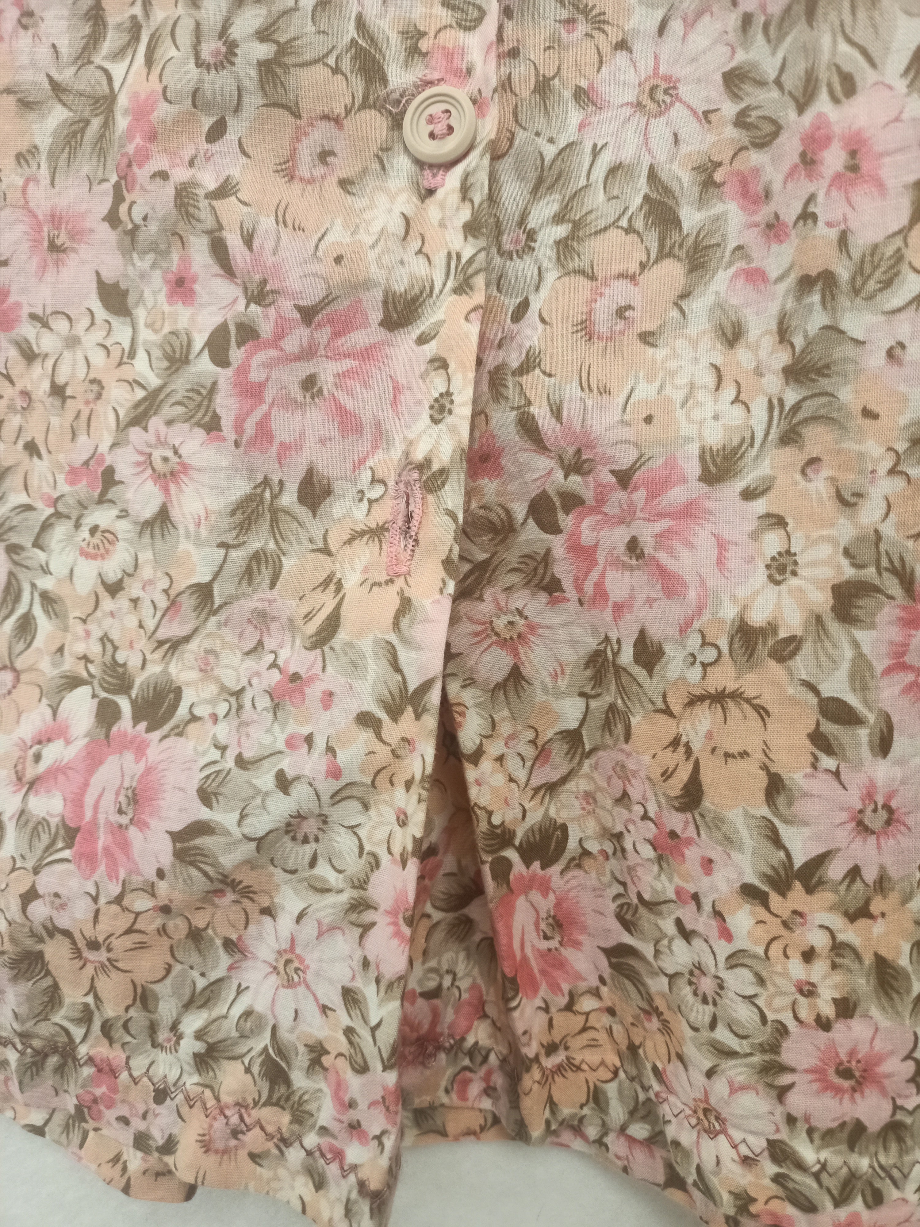 Vintage Floral Button Up Skirt