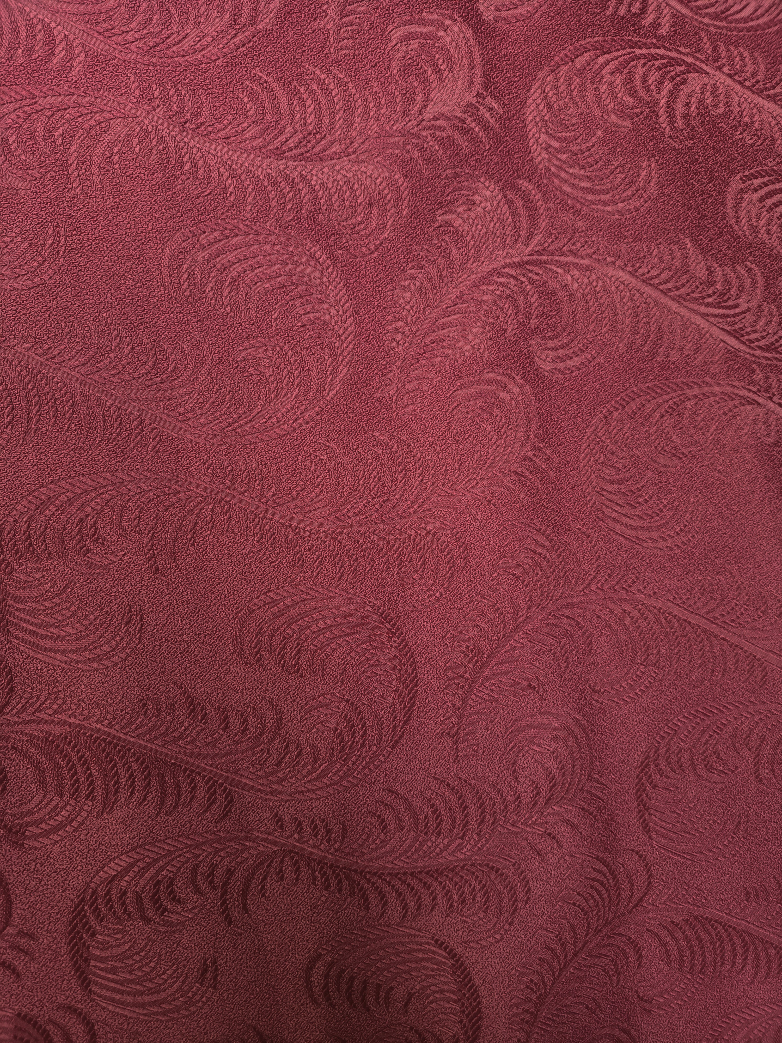 Retro Burgundy Maxi Skirt