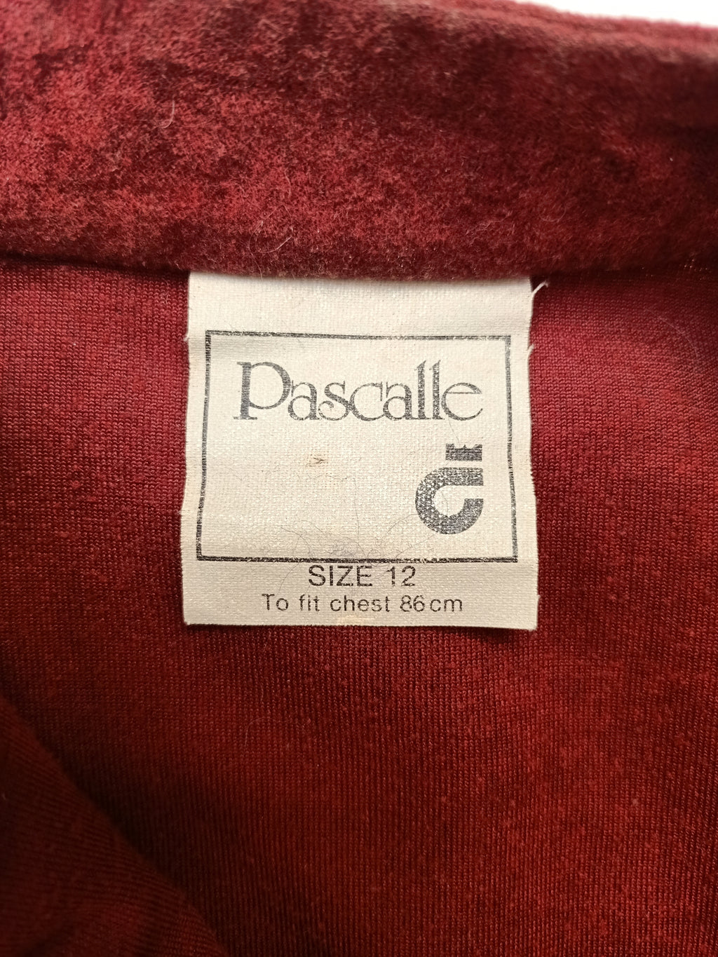 Vintage Pascalle Maroon Dress