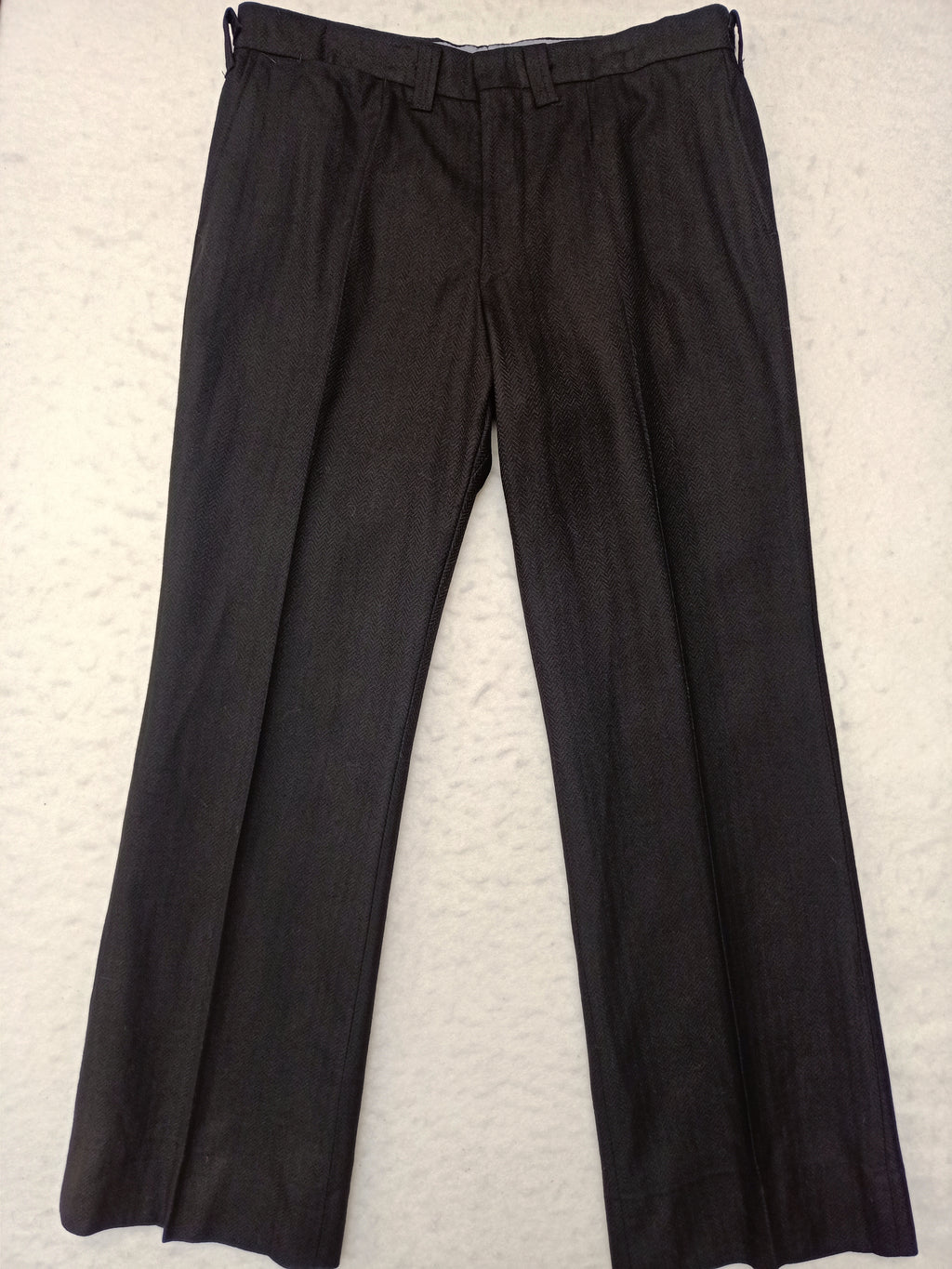 Vintage Mens Herringbone Wool Pants
