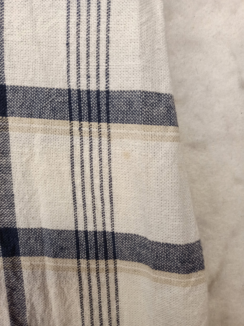 Vintage White Plaid Dress