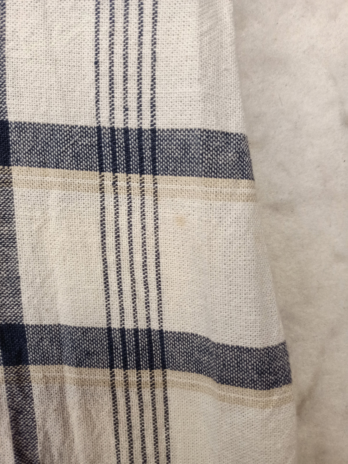 Vintage White Plaid Dress