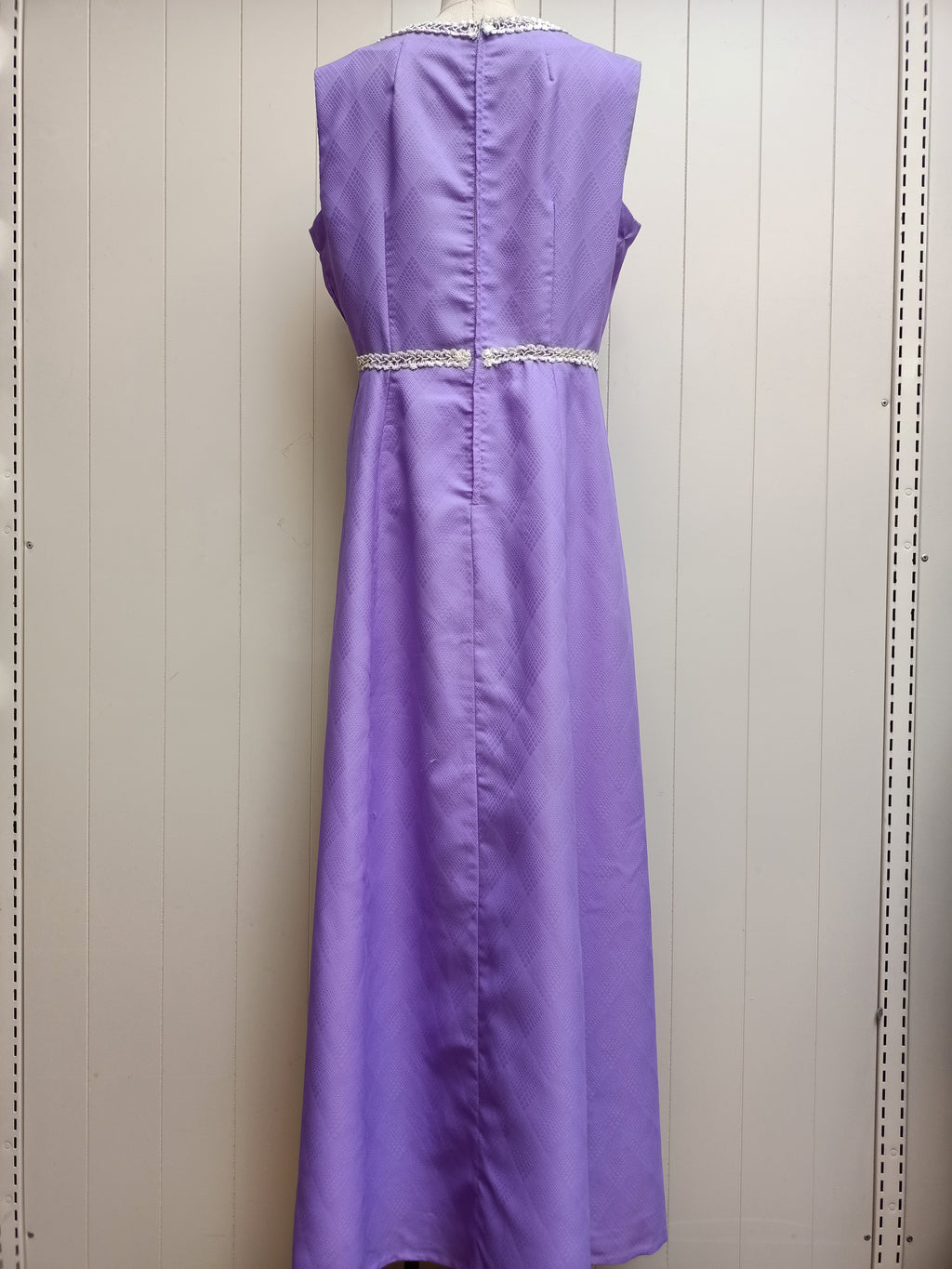 Vintage Purple Bejeweled Maxi Dress
