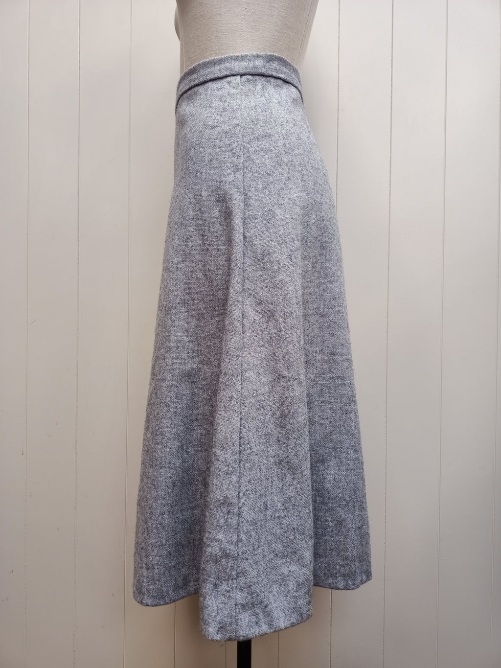Vintage Grey Tweed Skirt
