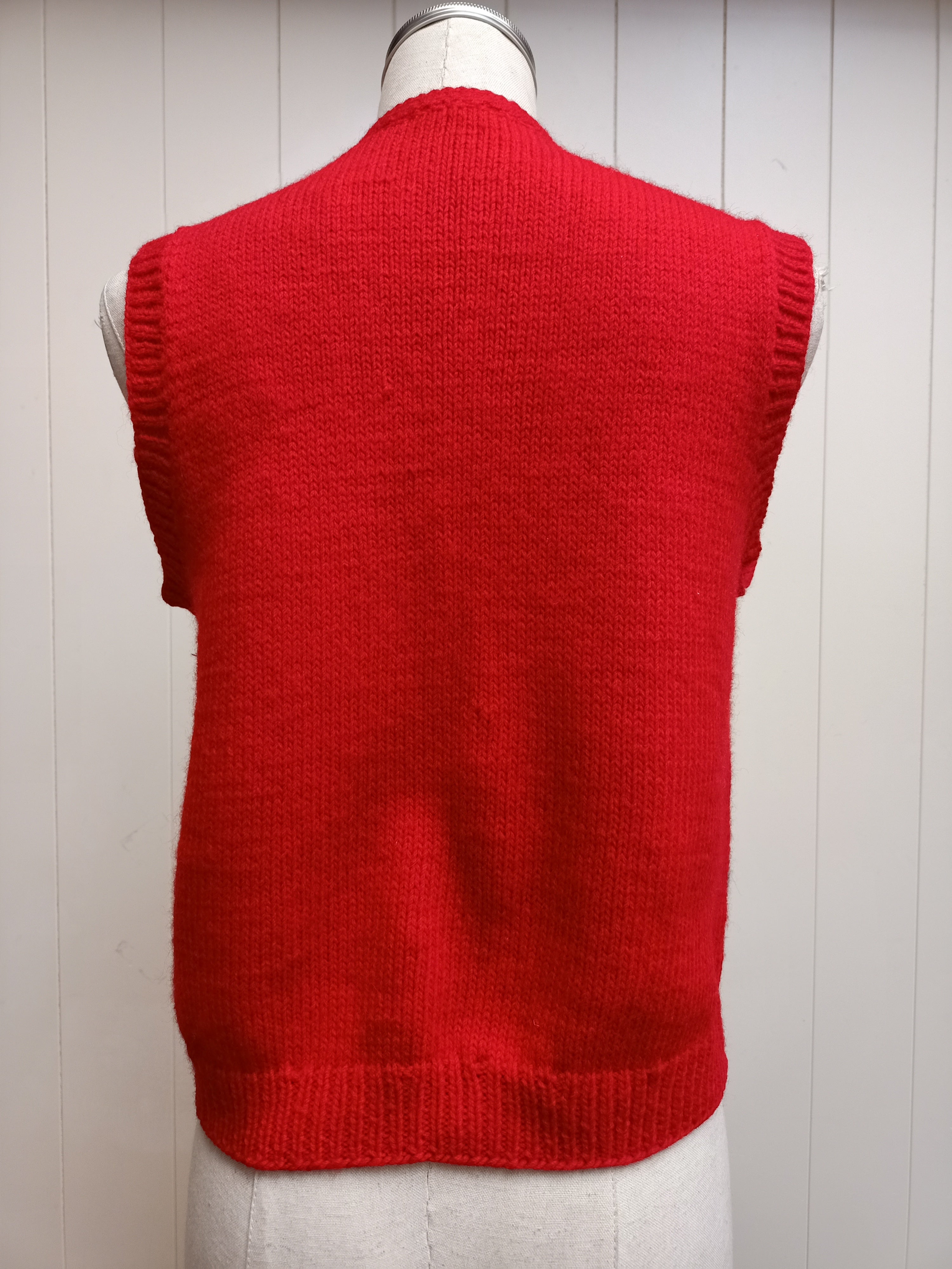 Vintage Nordic Knit Vest