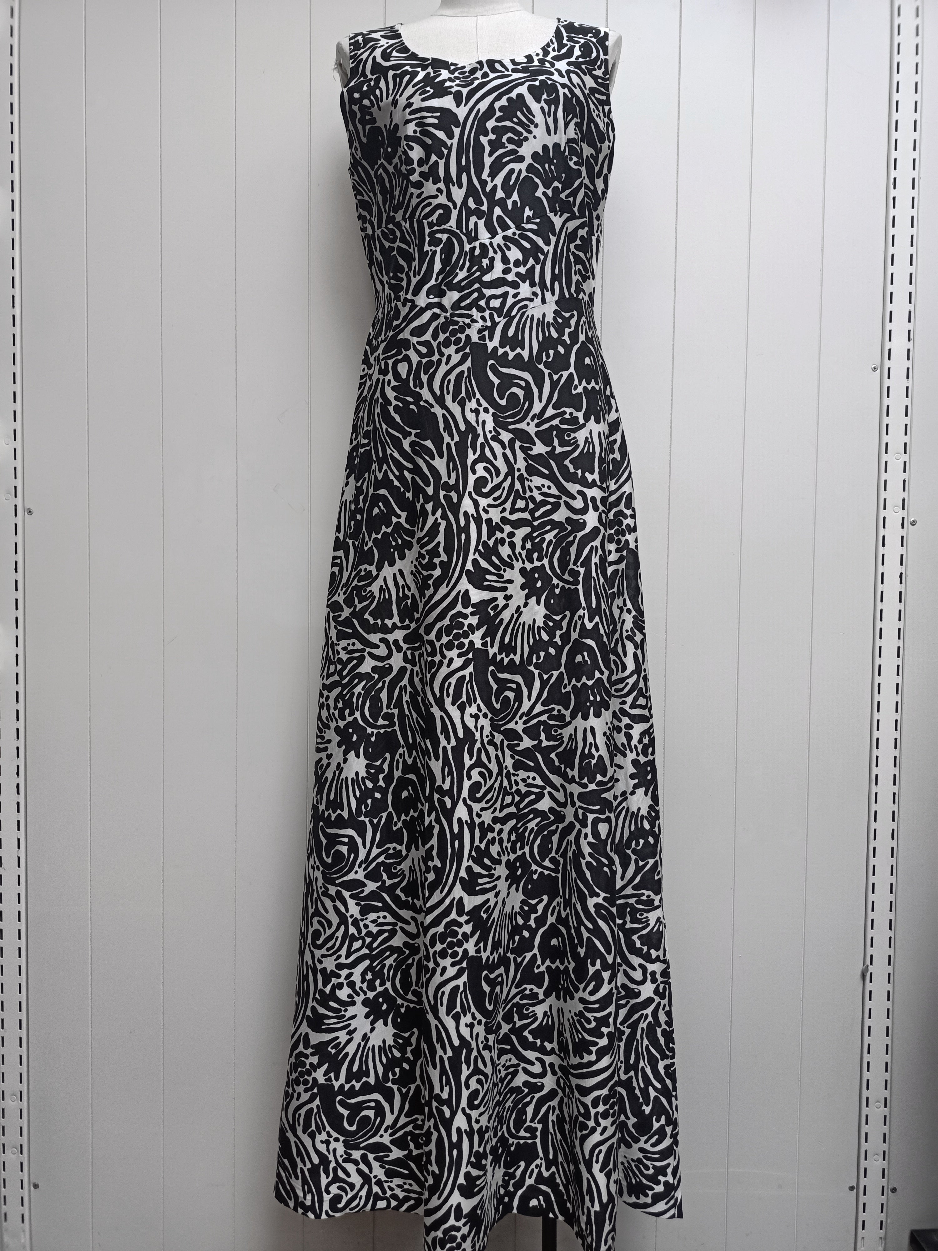 Vintage Abstract Floral Dress