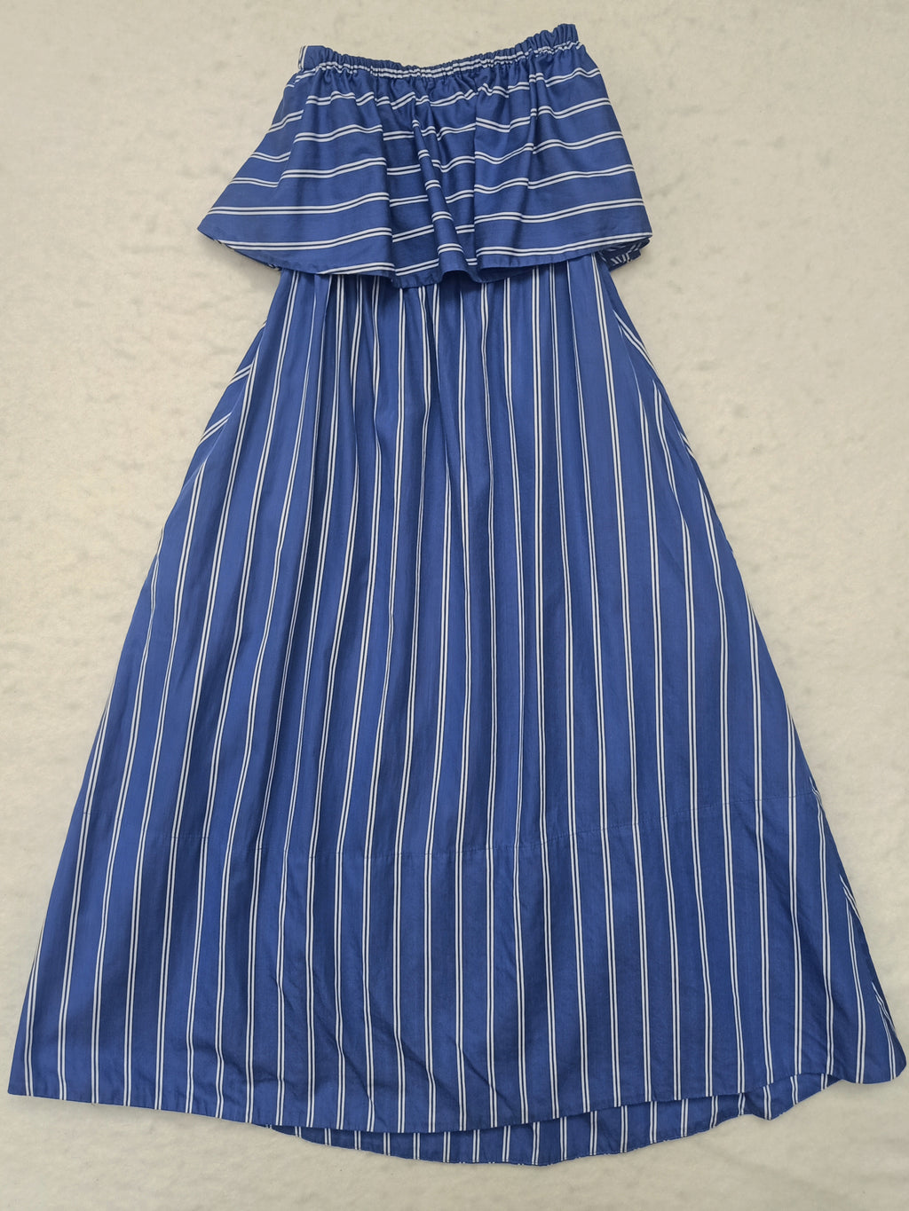 Seed Strapless Striped Dress