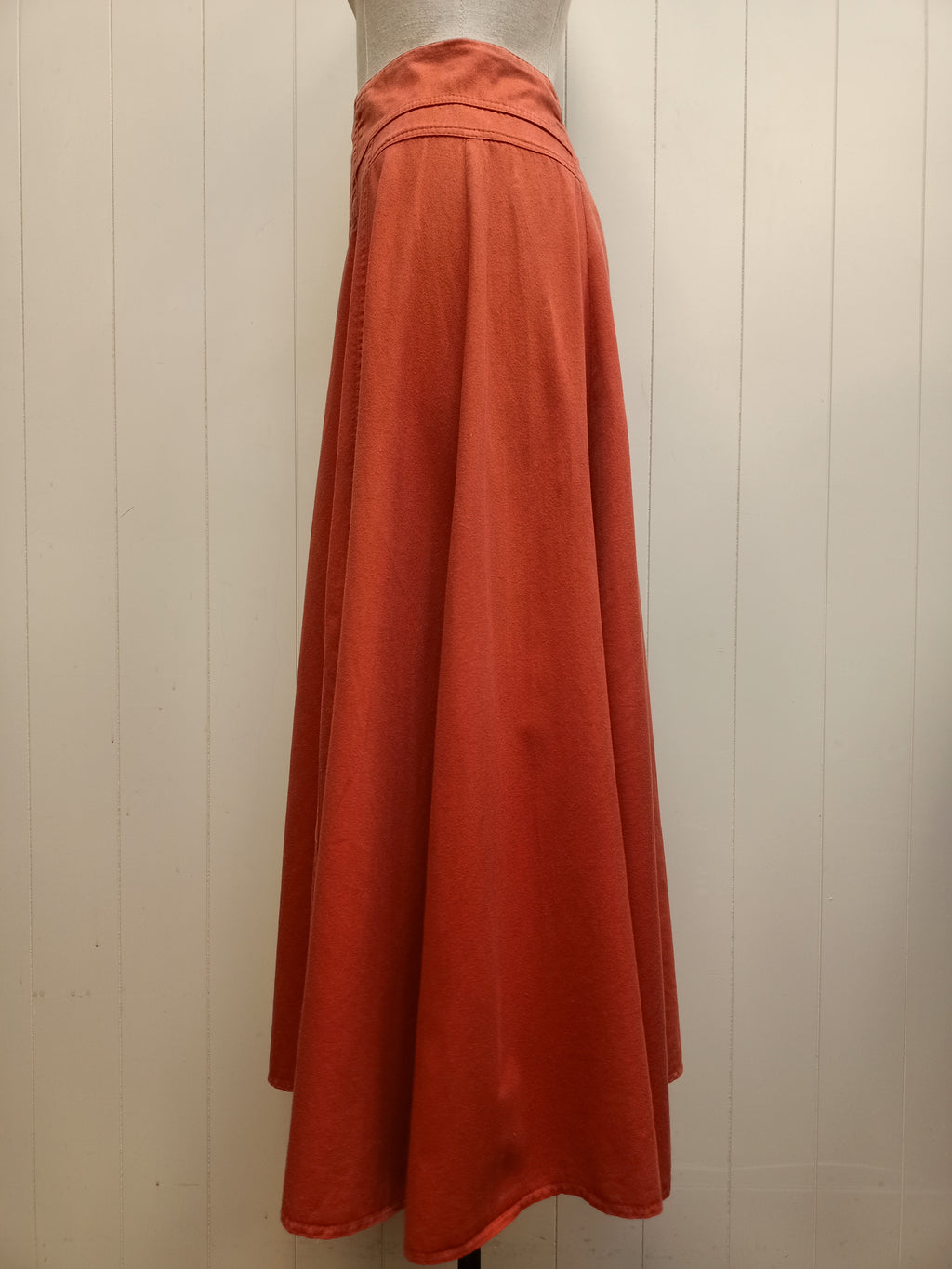 Vintage Maze Burnt Orange Skirt